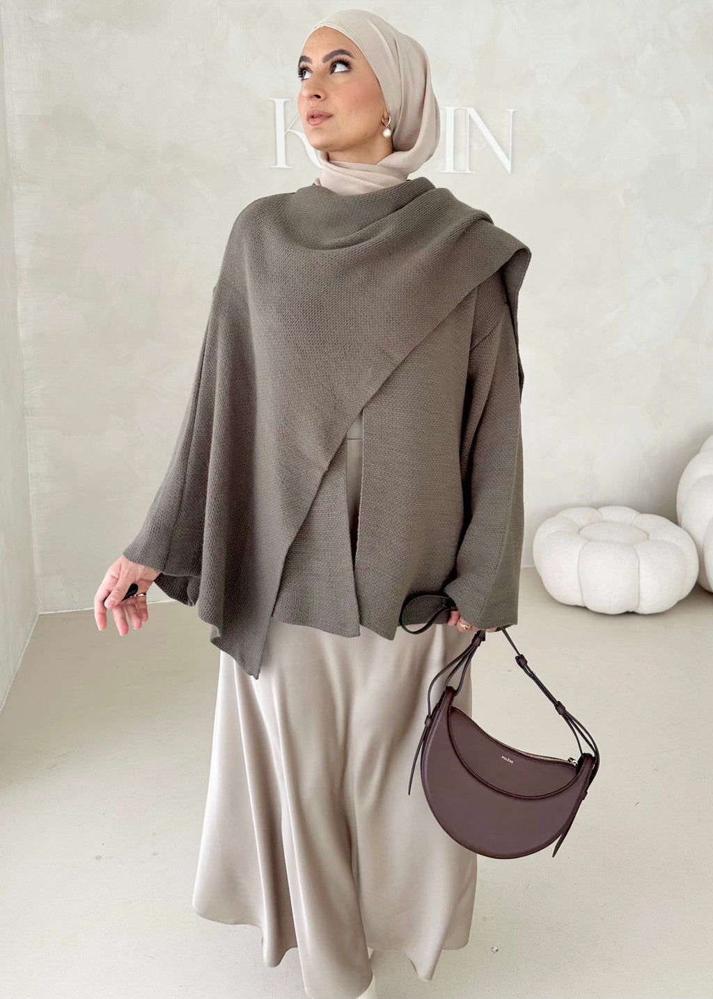 Veste COURTE avec écharpe