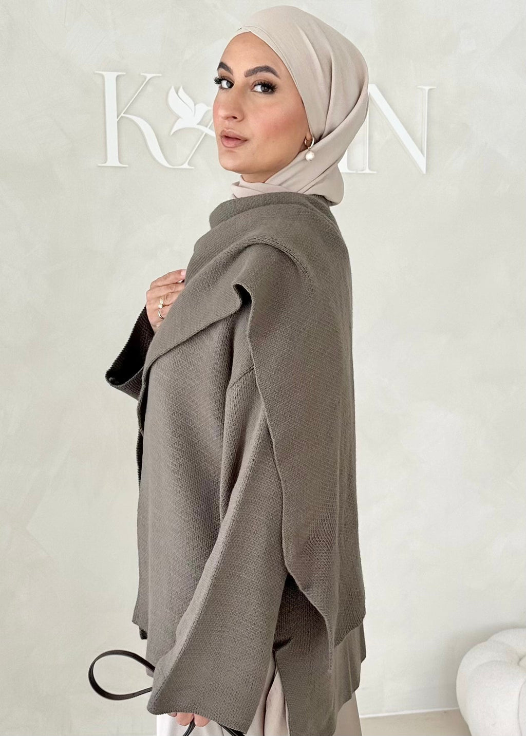 Veste COURTE avec écharpe