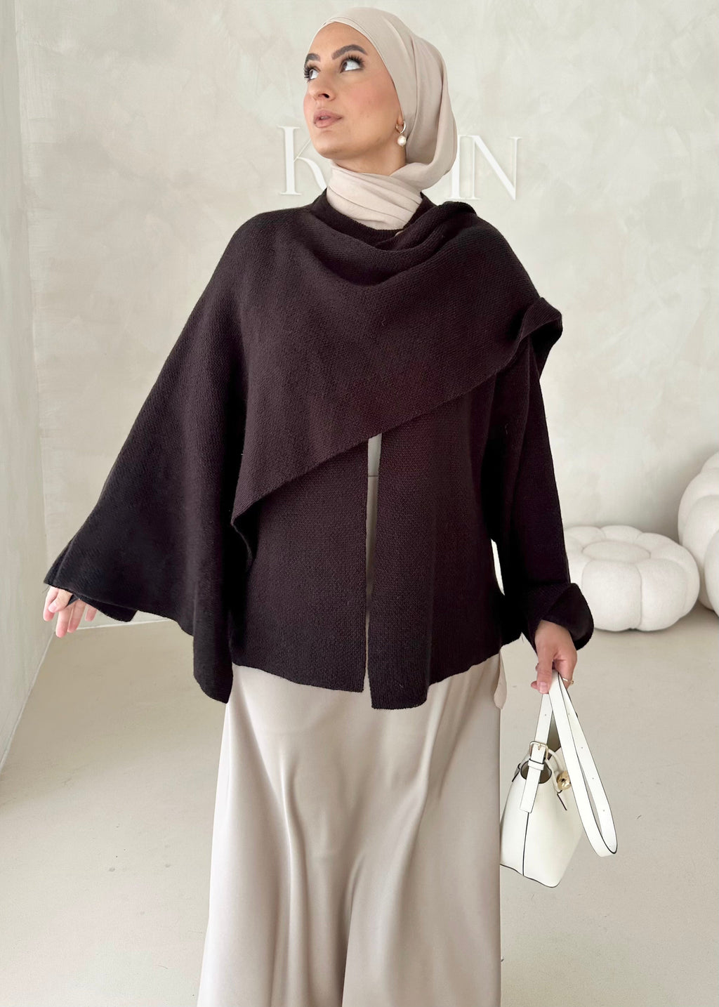 Veste COURTE avec écharpe