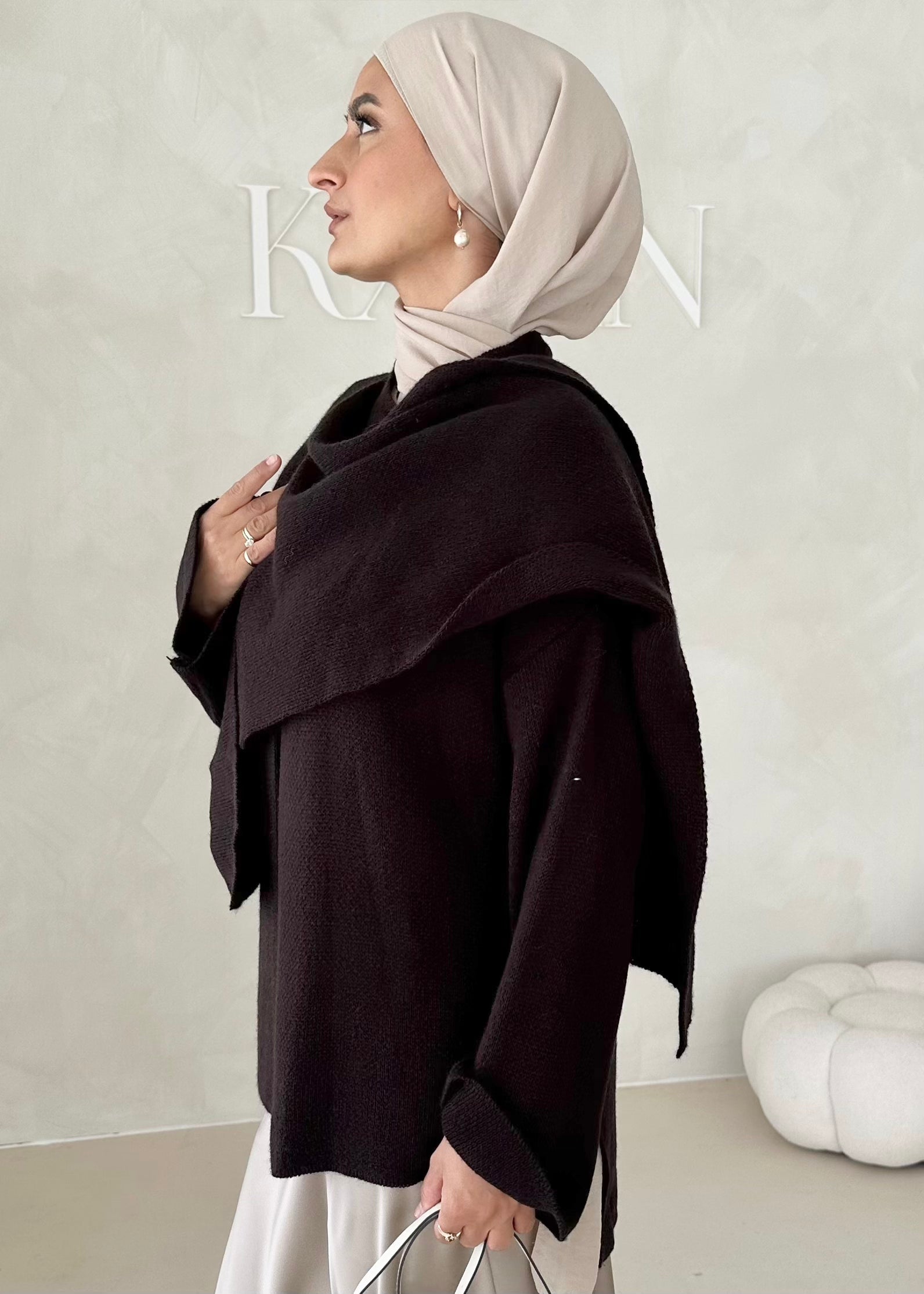 Veste COURTE avec écharpe