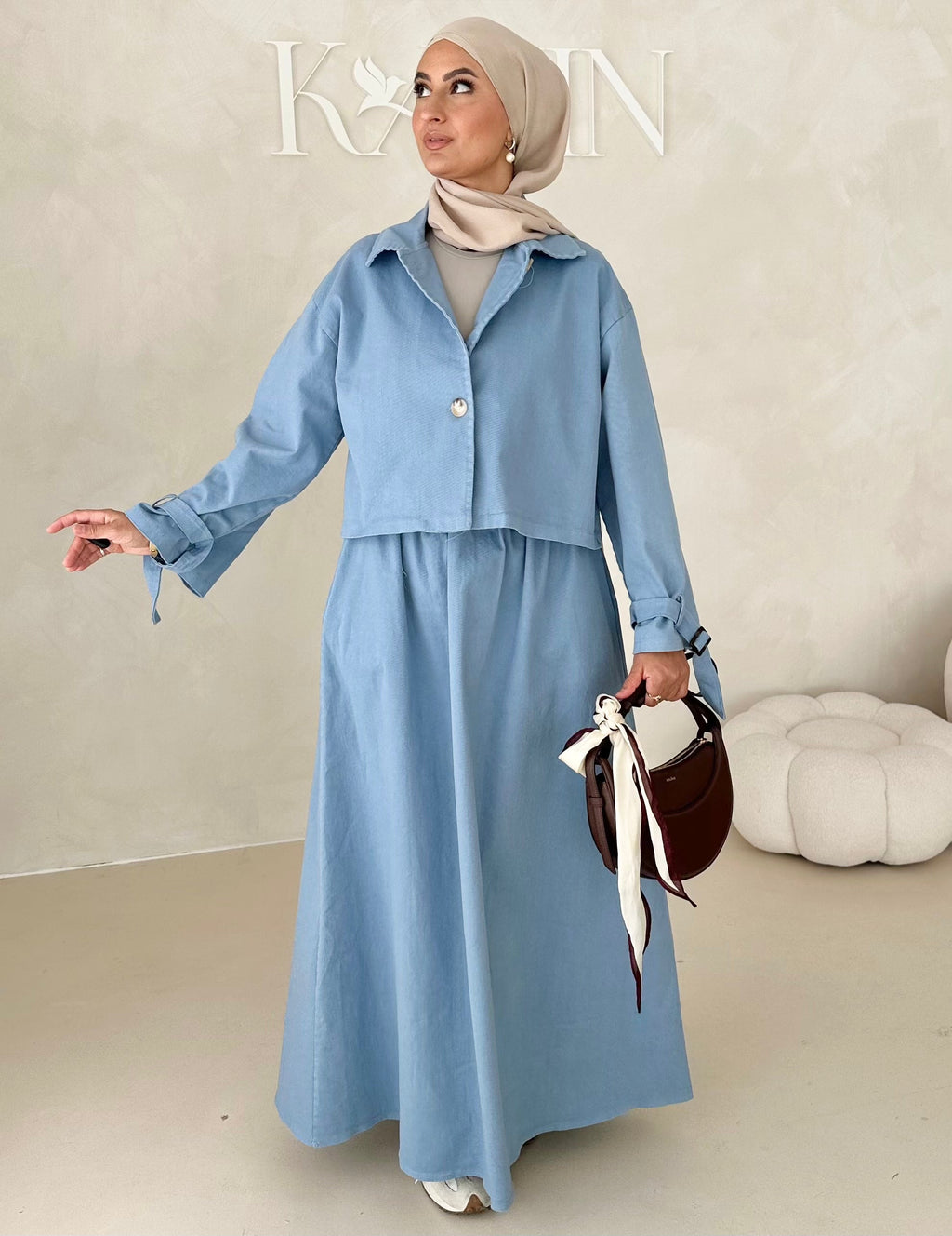 Costume deux pièces en jean