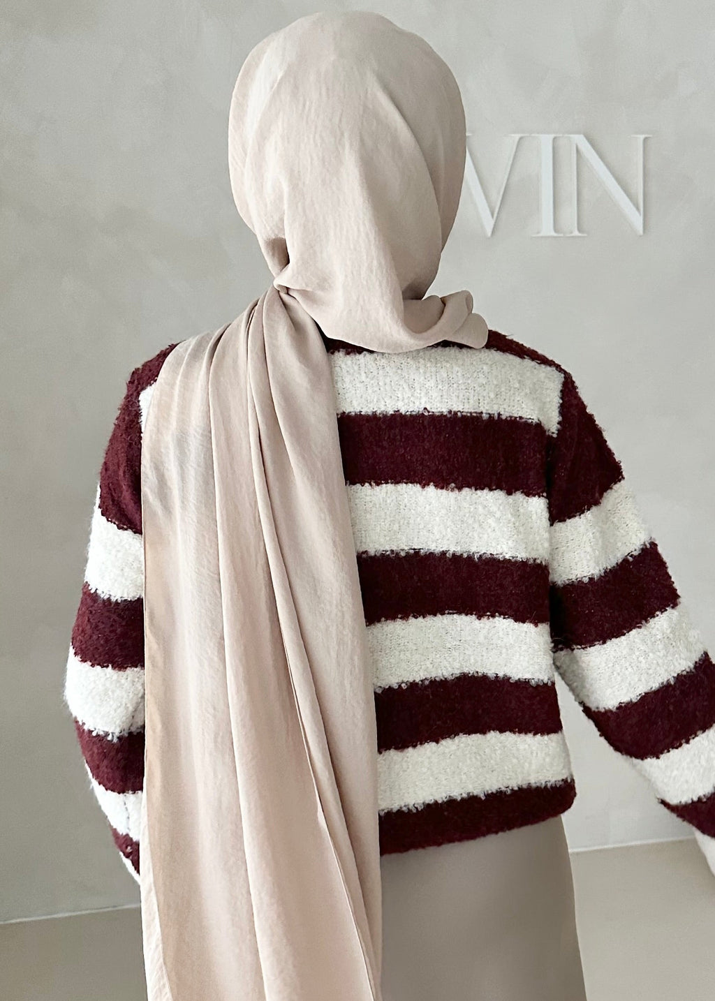 Cardigan à rayures baies