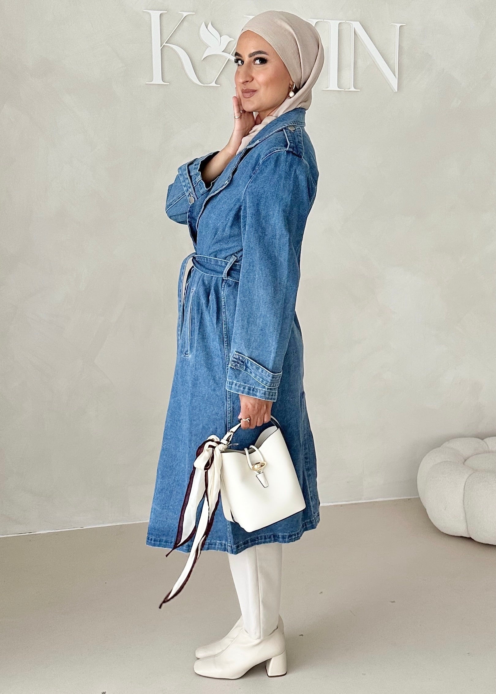 Trench-coat en jean
