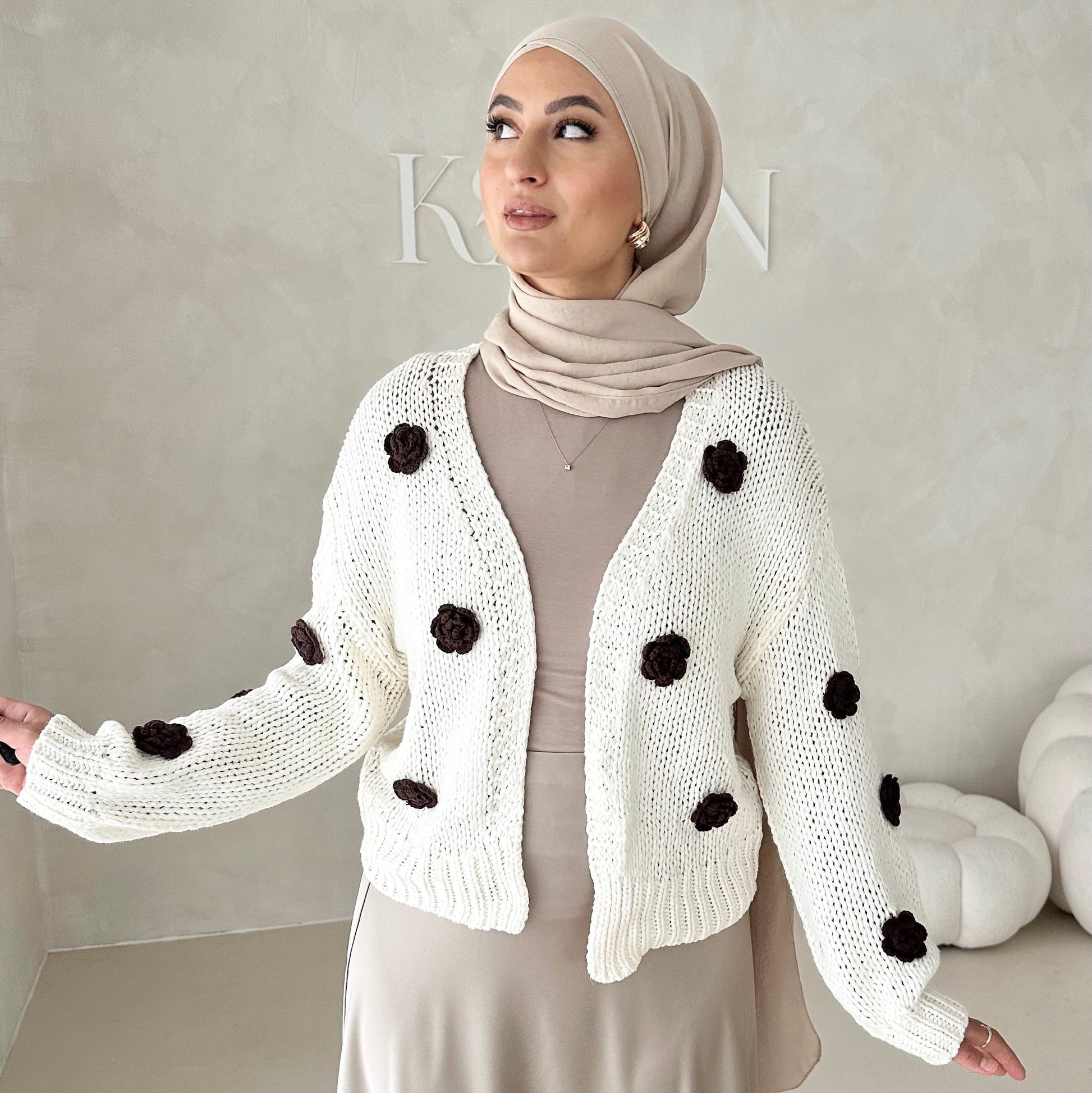 Cardigan fleuri