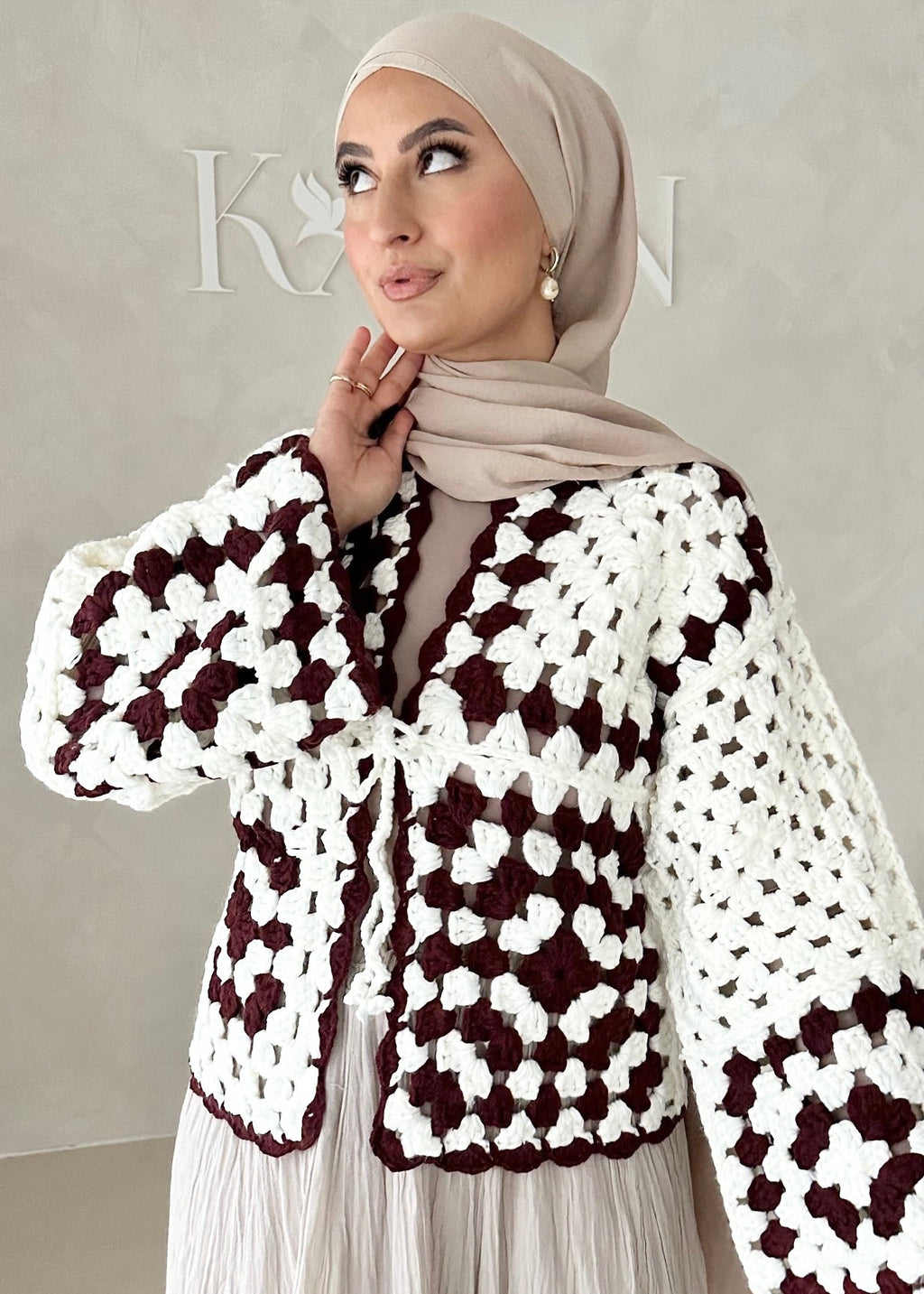 Cardigan Boho fait à la main