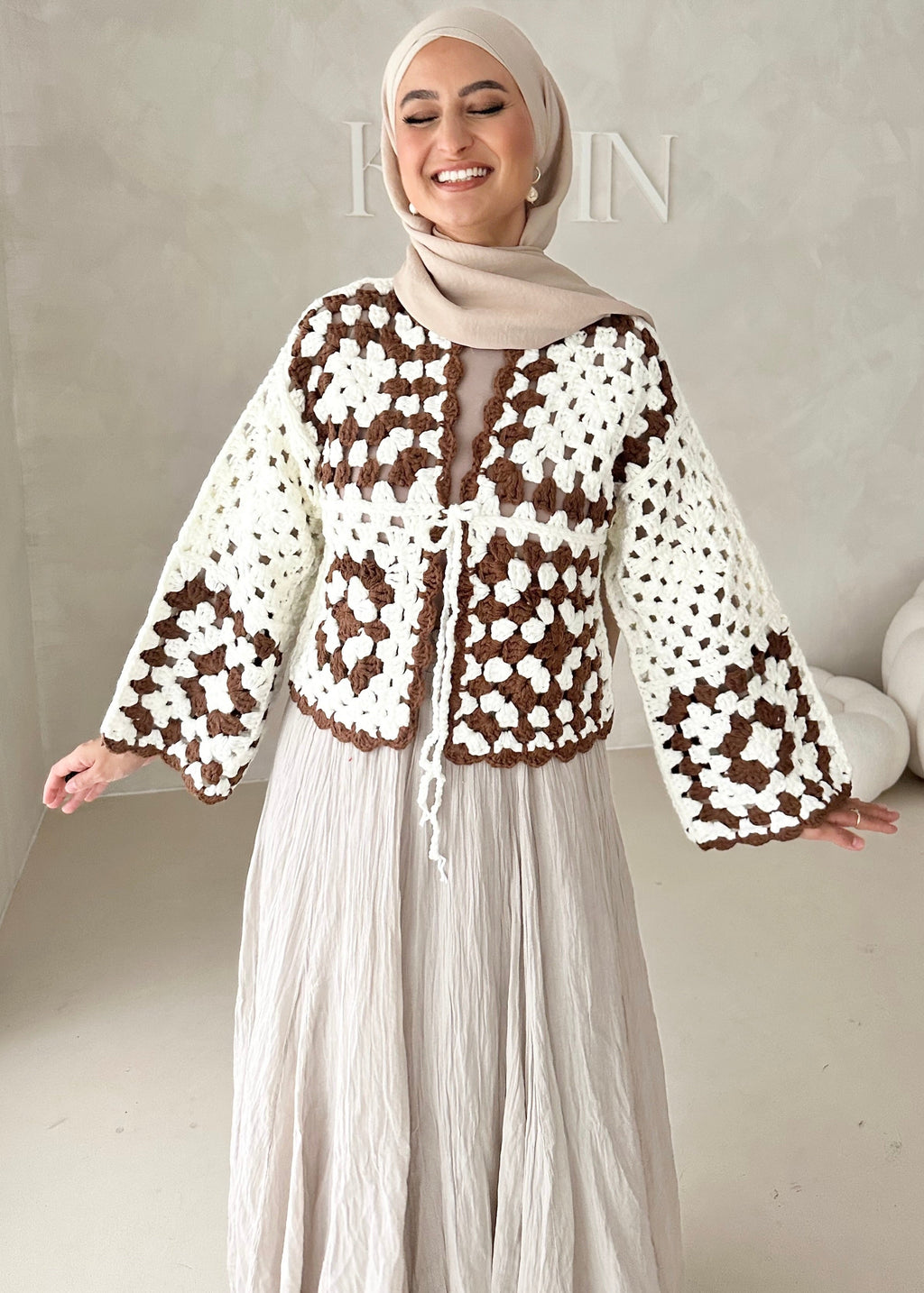 Cardigan Boho fait à la main