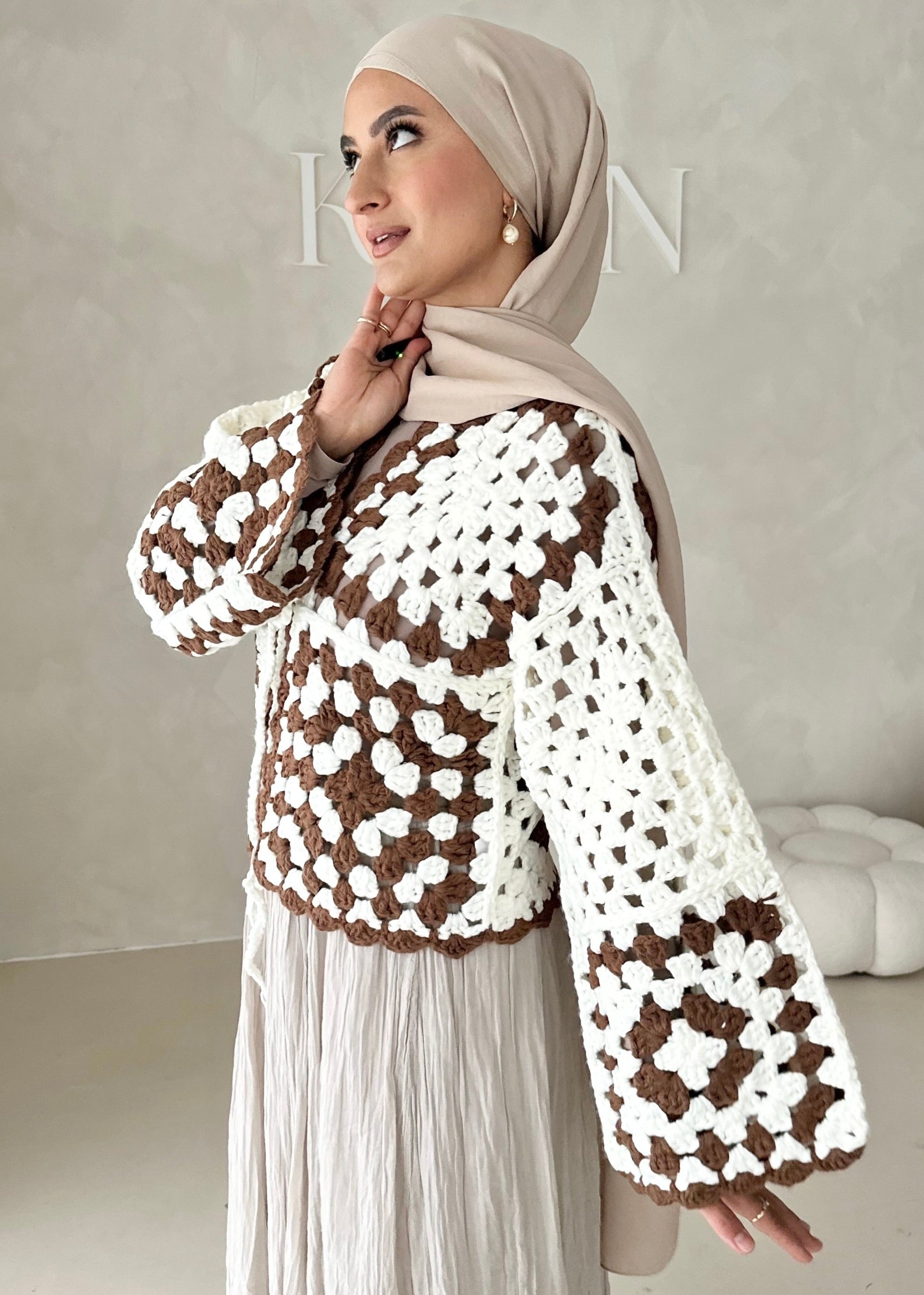 Cardigan Boho fait à la main