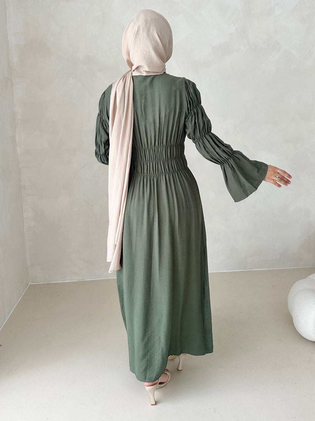 Robe kimono noisette