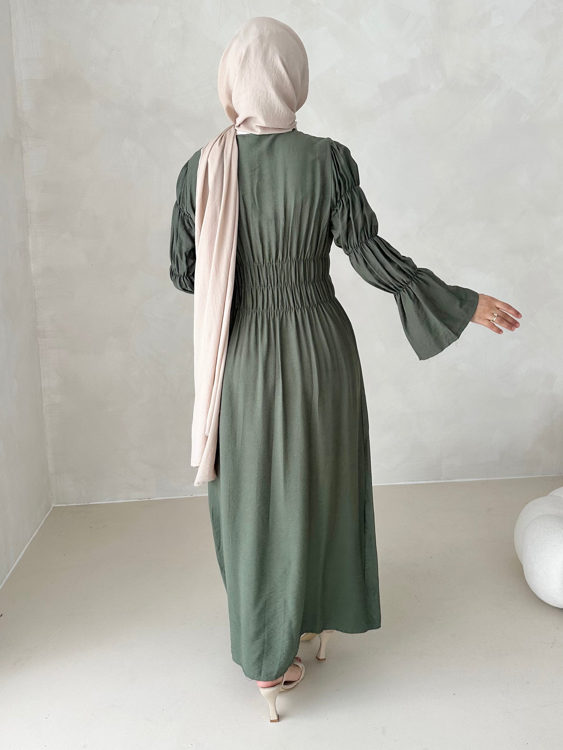 Robe kimono noisette