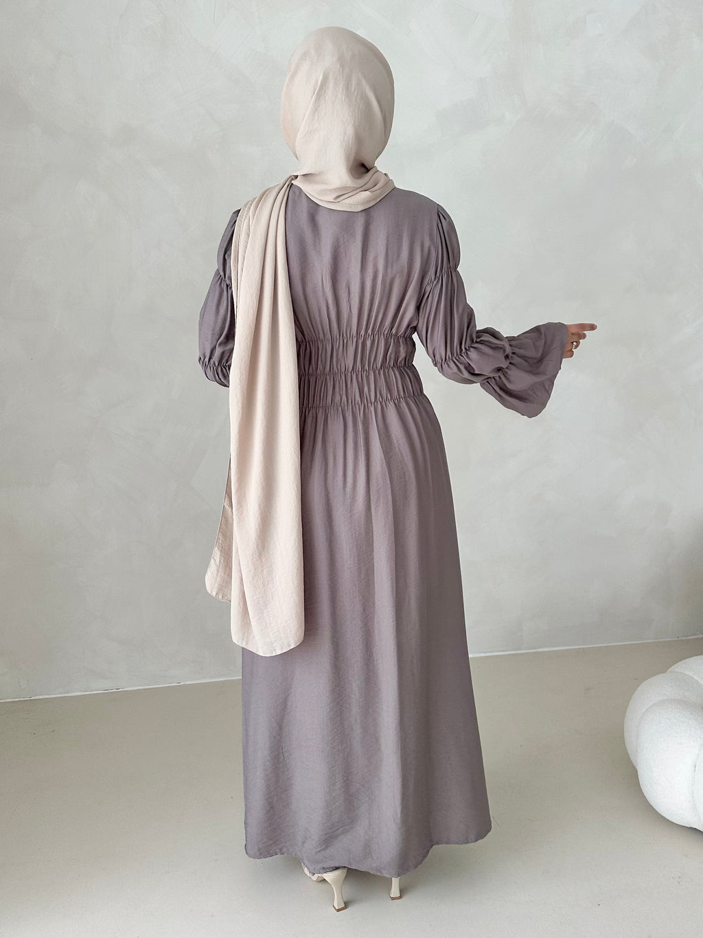 Robe kimono noisette