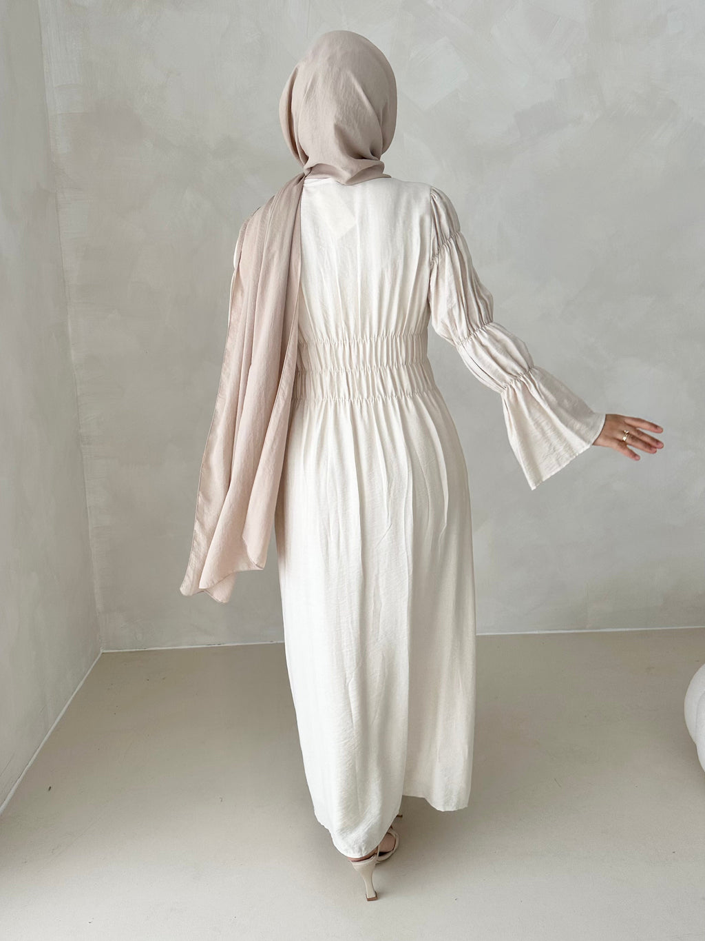 Robe kimono noisette