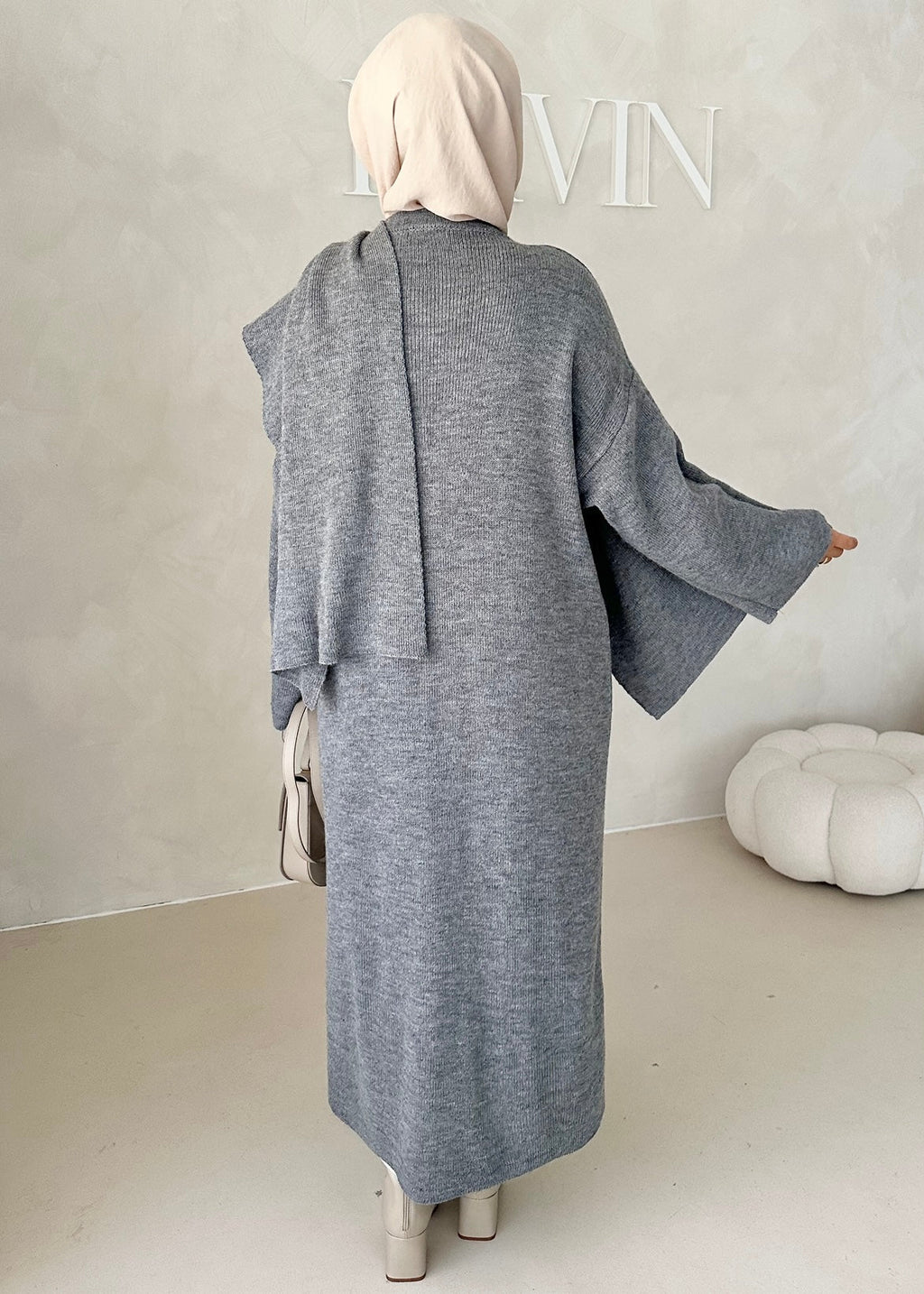 Veste LONGUE avec écharpe