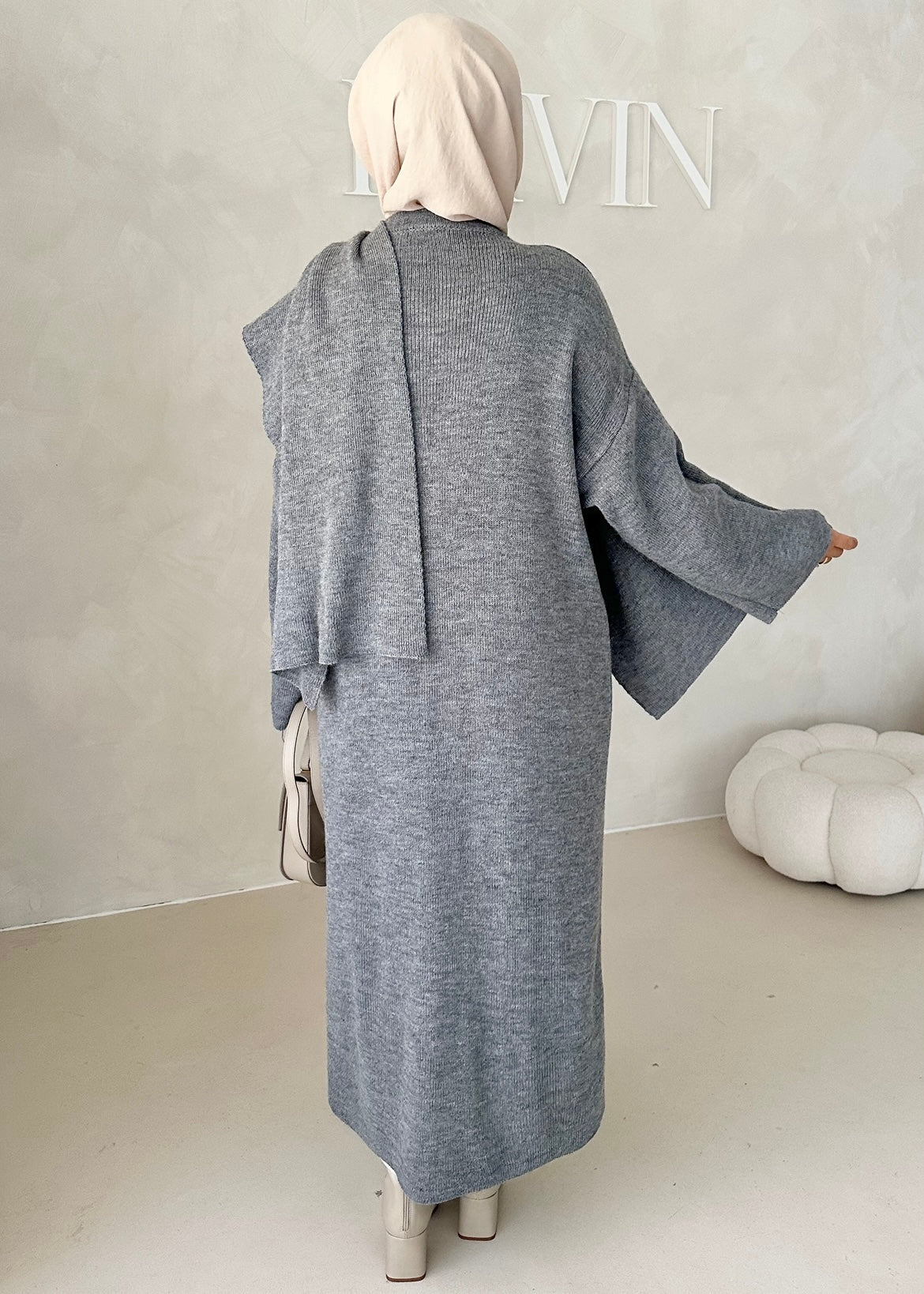 Veste LONGUE avec écharpe