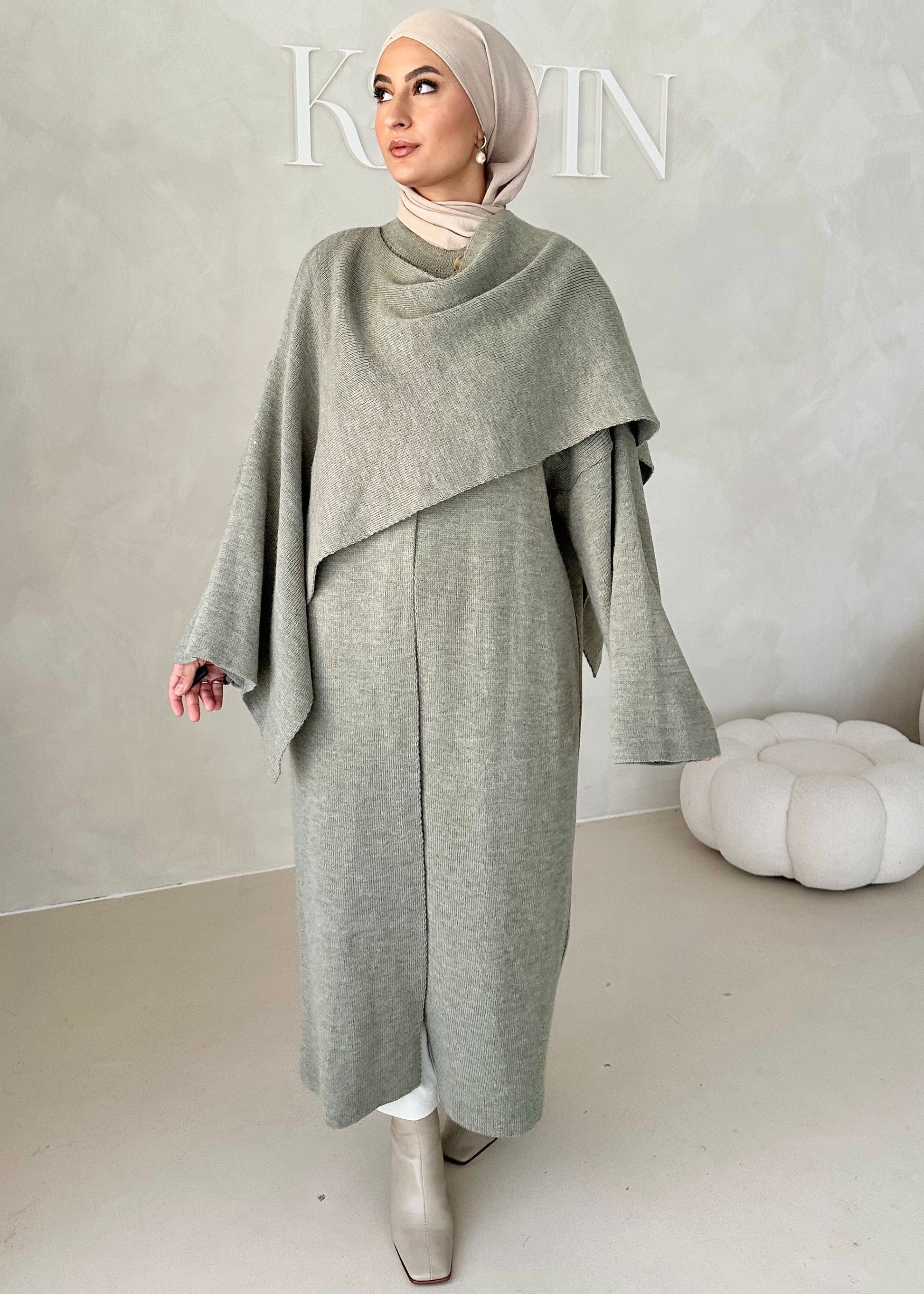 Veste LONGUE avec écharpe