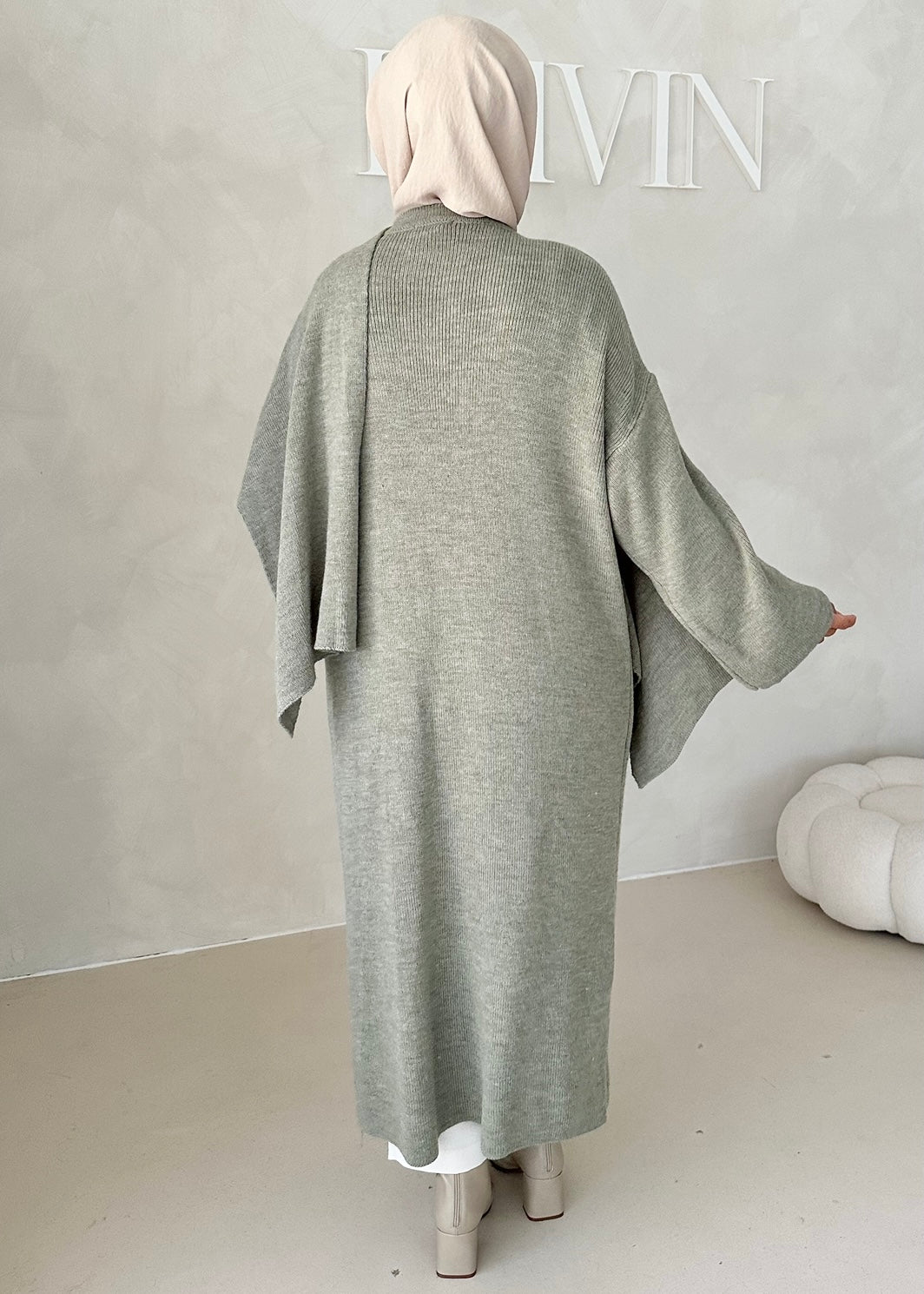 Veste LONGUE avec écharpe