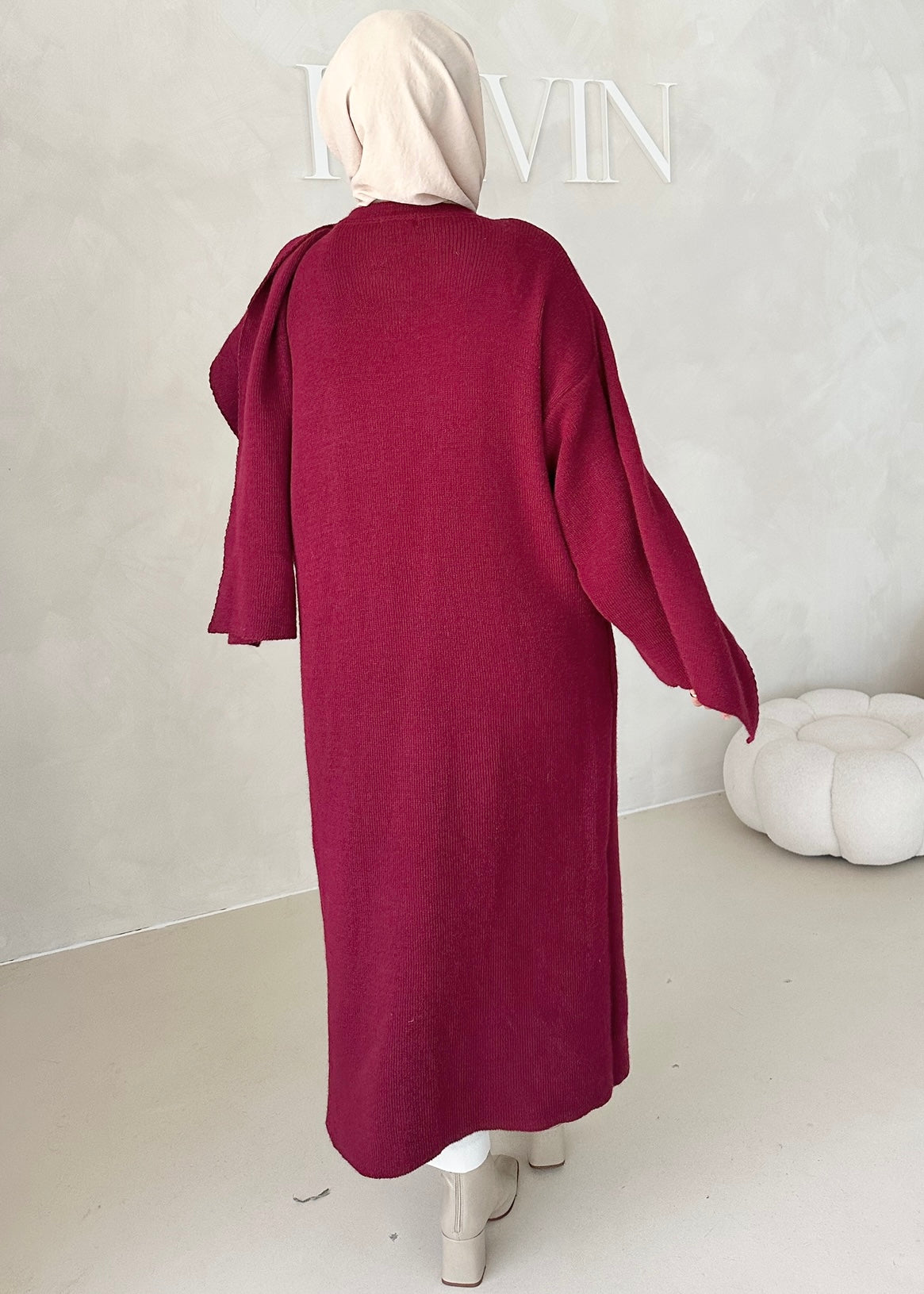 Veste LONGUE avec écharpe