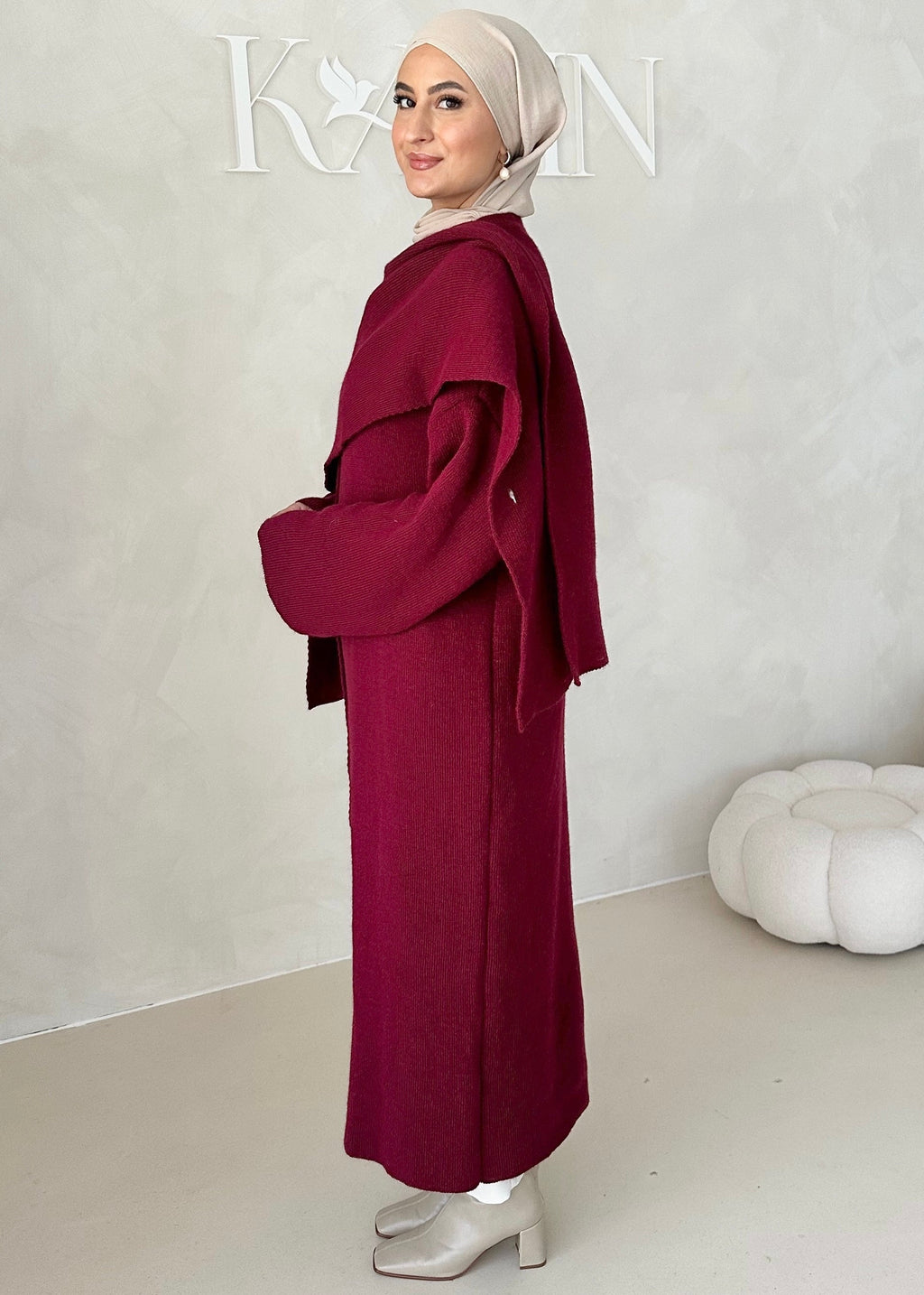 Veste LONGUE avec écharpe