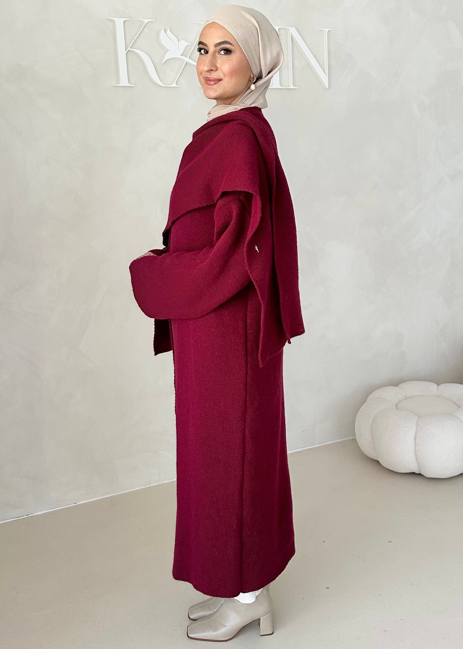 Veste LONGUE avec écharpe