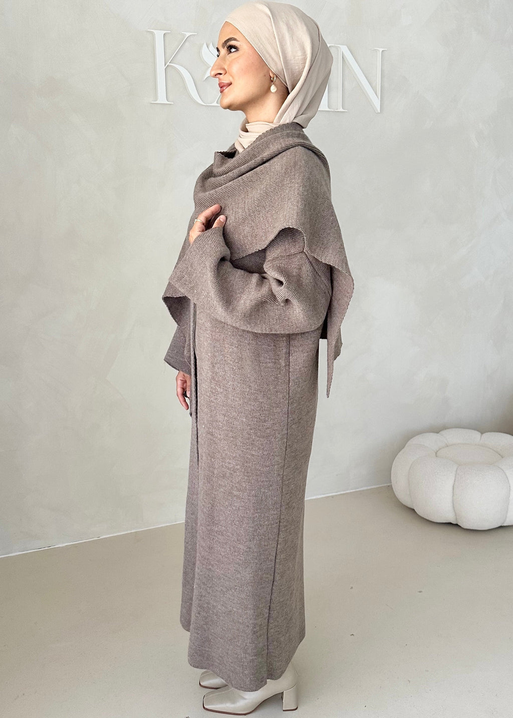 Veste LONGUE avec écharpe