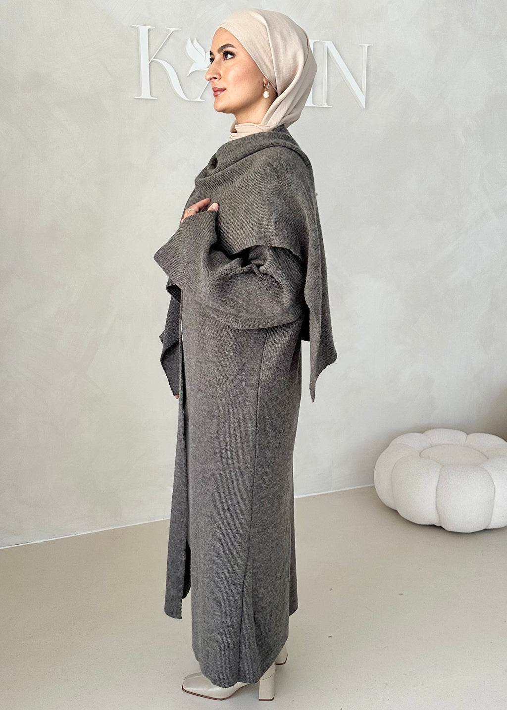 Veste LONGUE avec écharpe