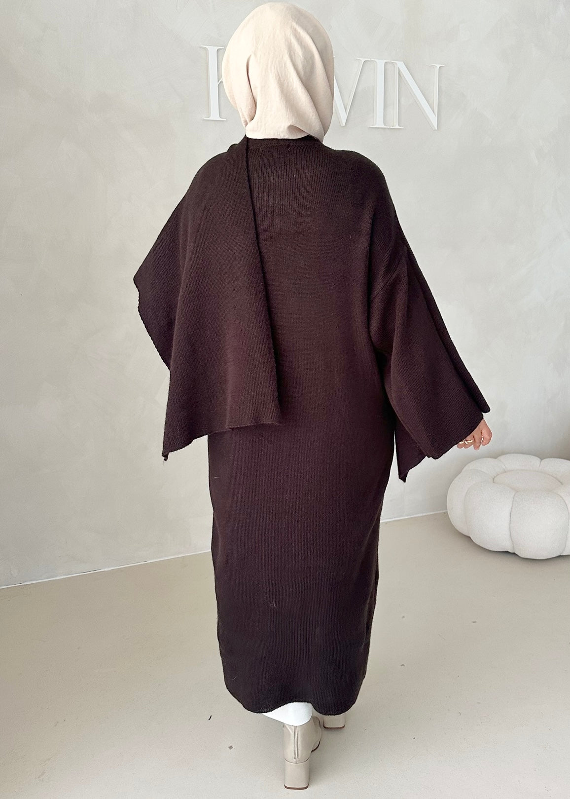 Veste LONGUE avec écharpe