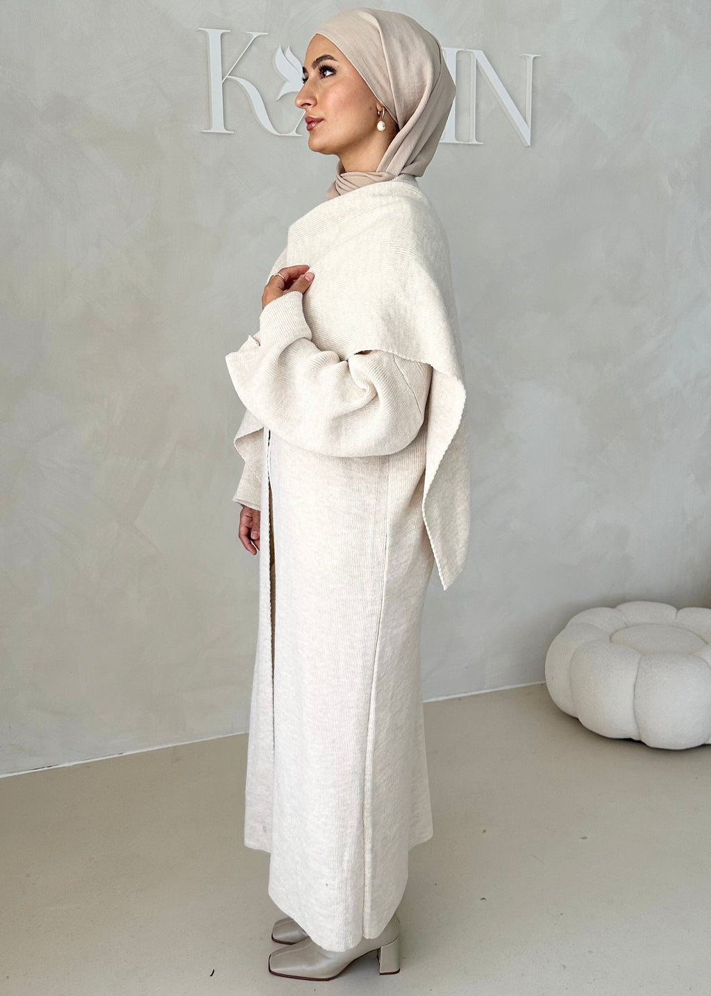 Veste LONGUE avec écharpe