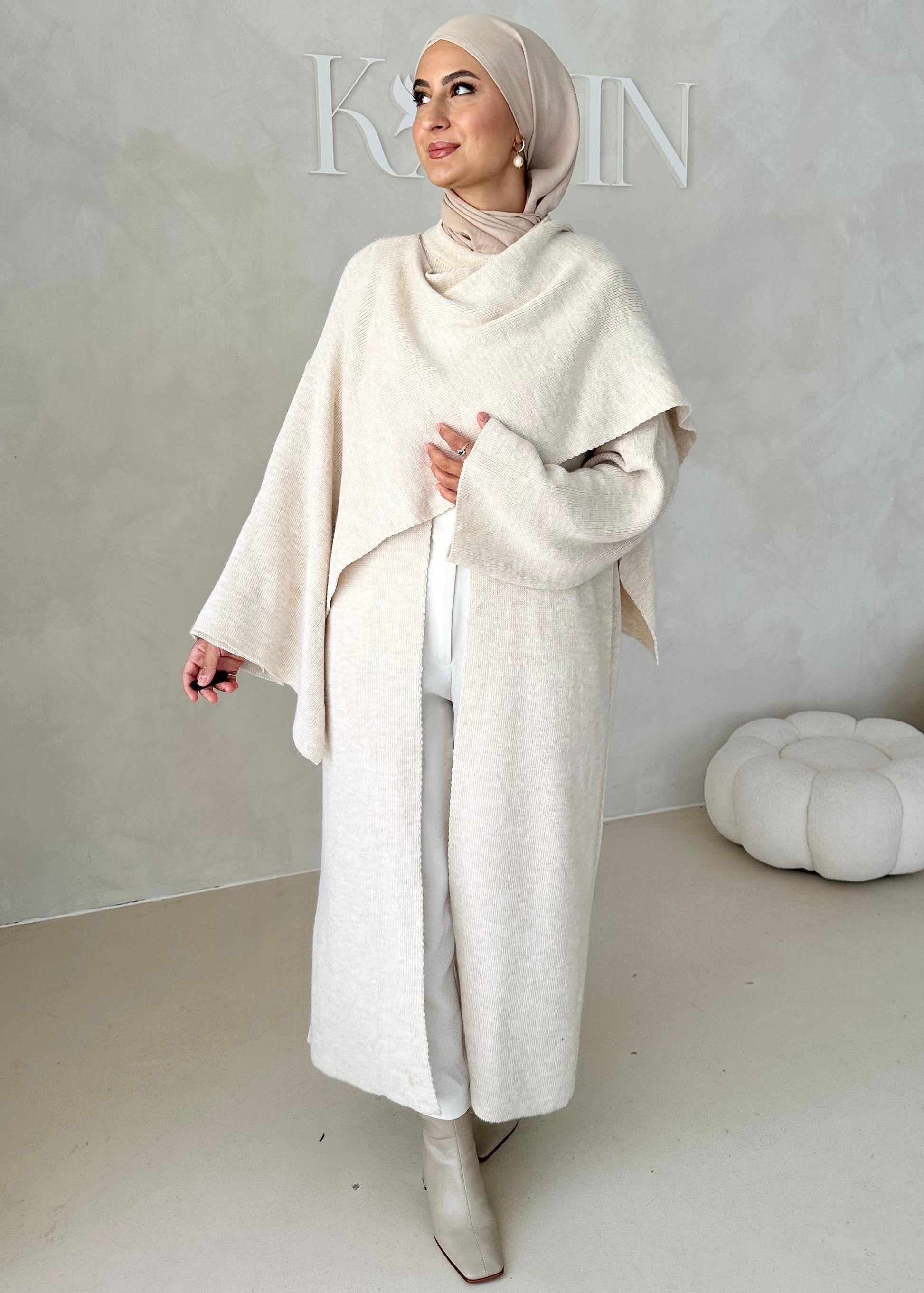 Veste LONGUE avec écharpe