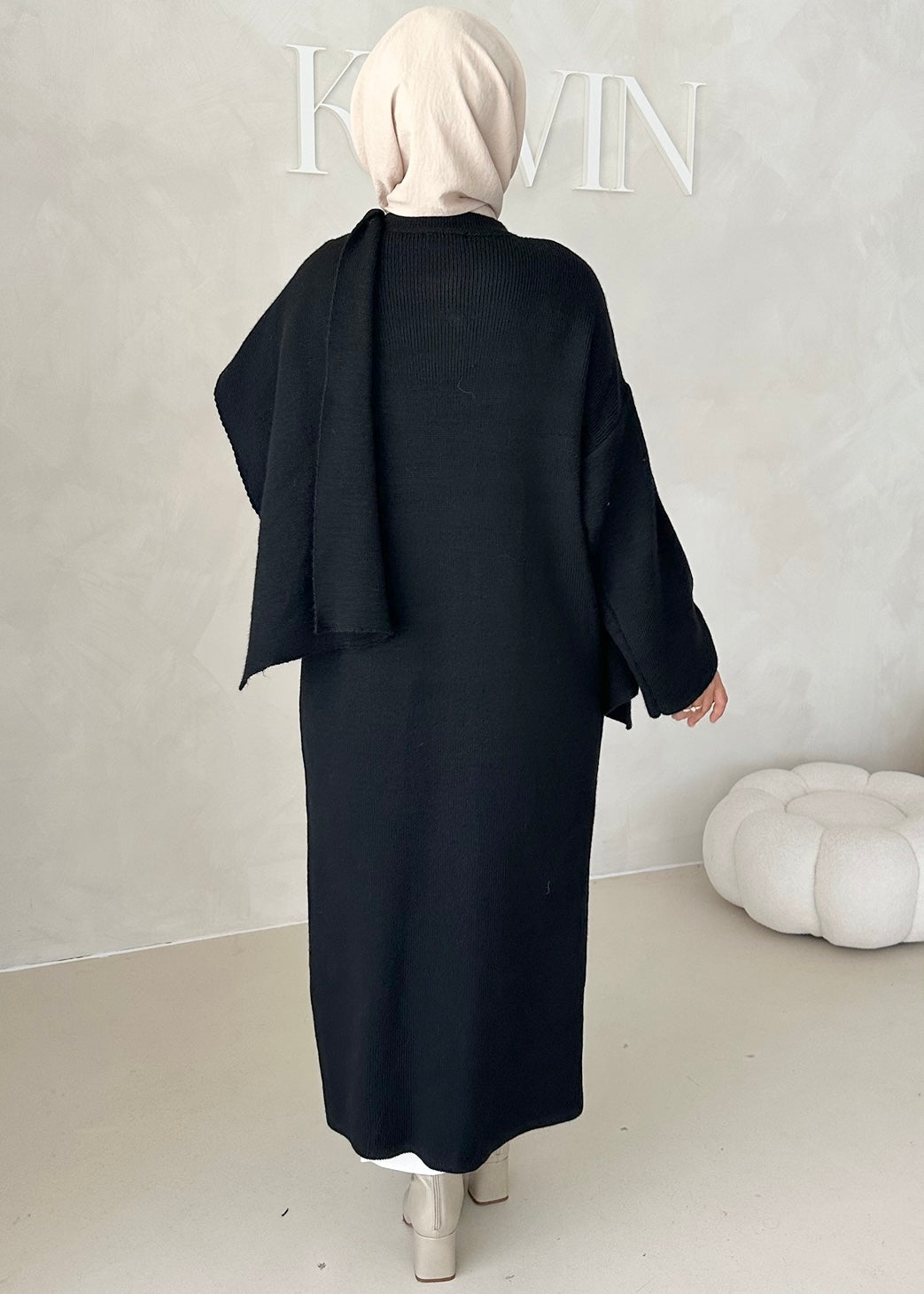 Veste LONGUE avec écharpe