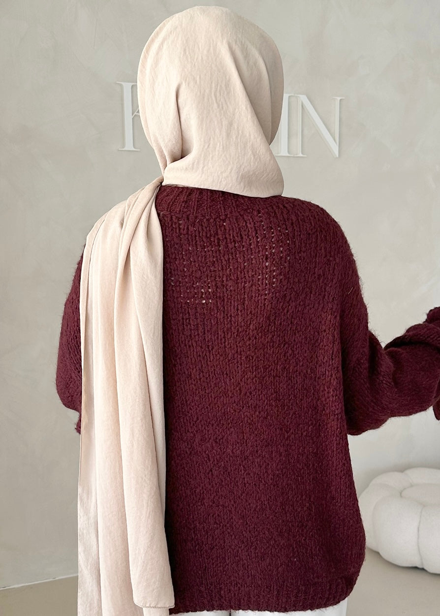 Pull avec détail en dentelle