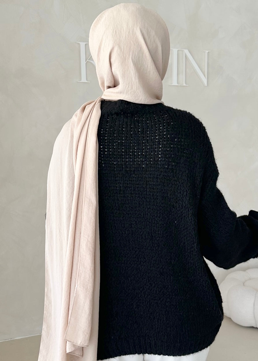 Pull avec détail en dentelle