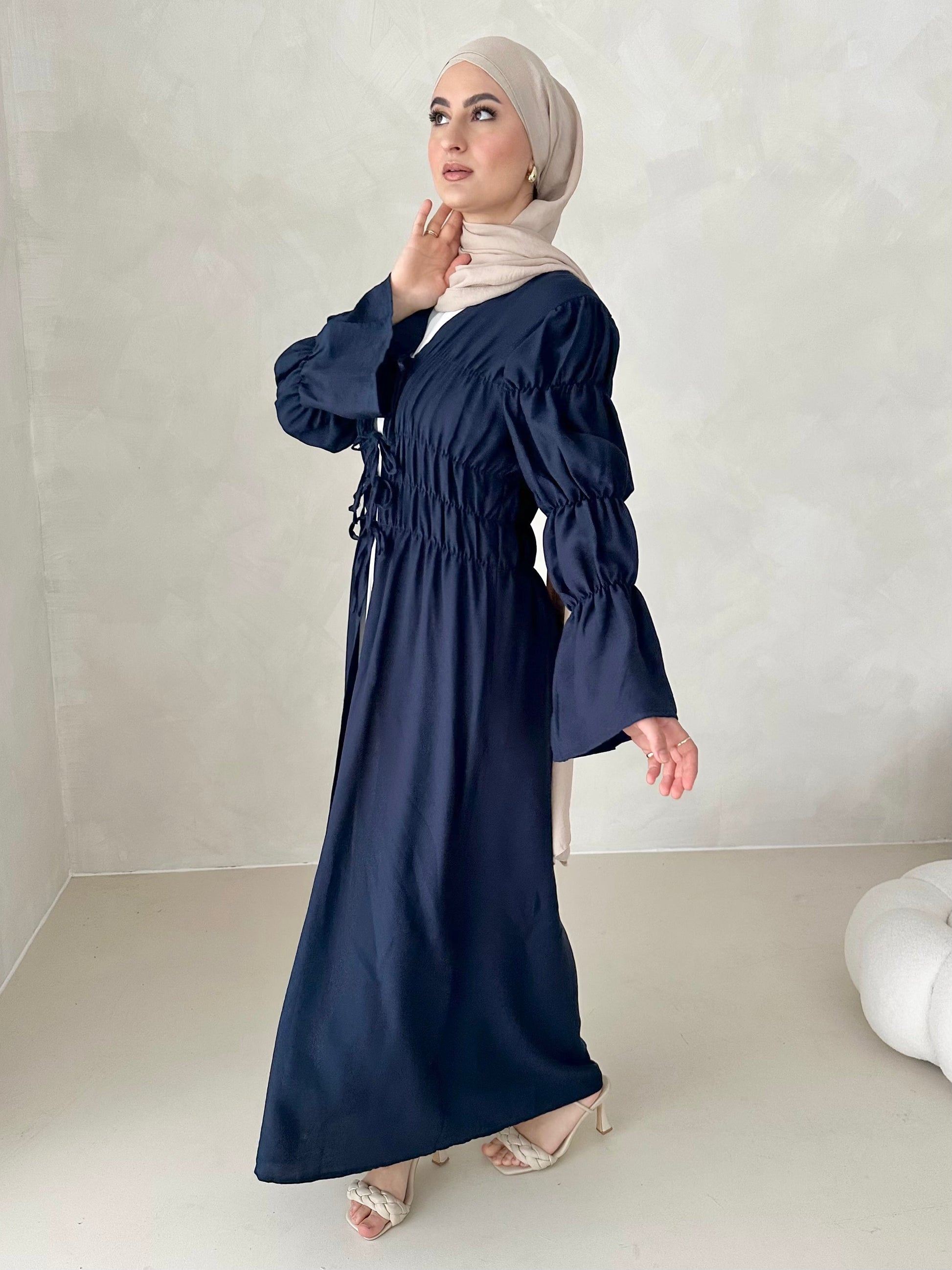Robe kimono noisette
