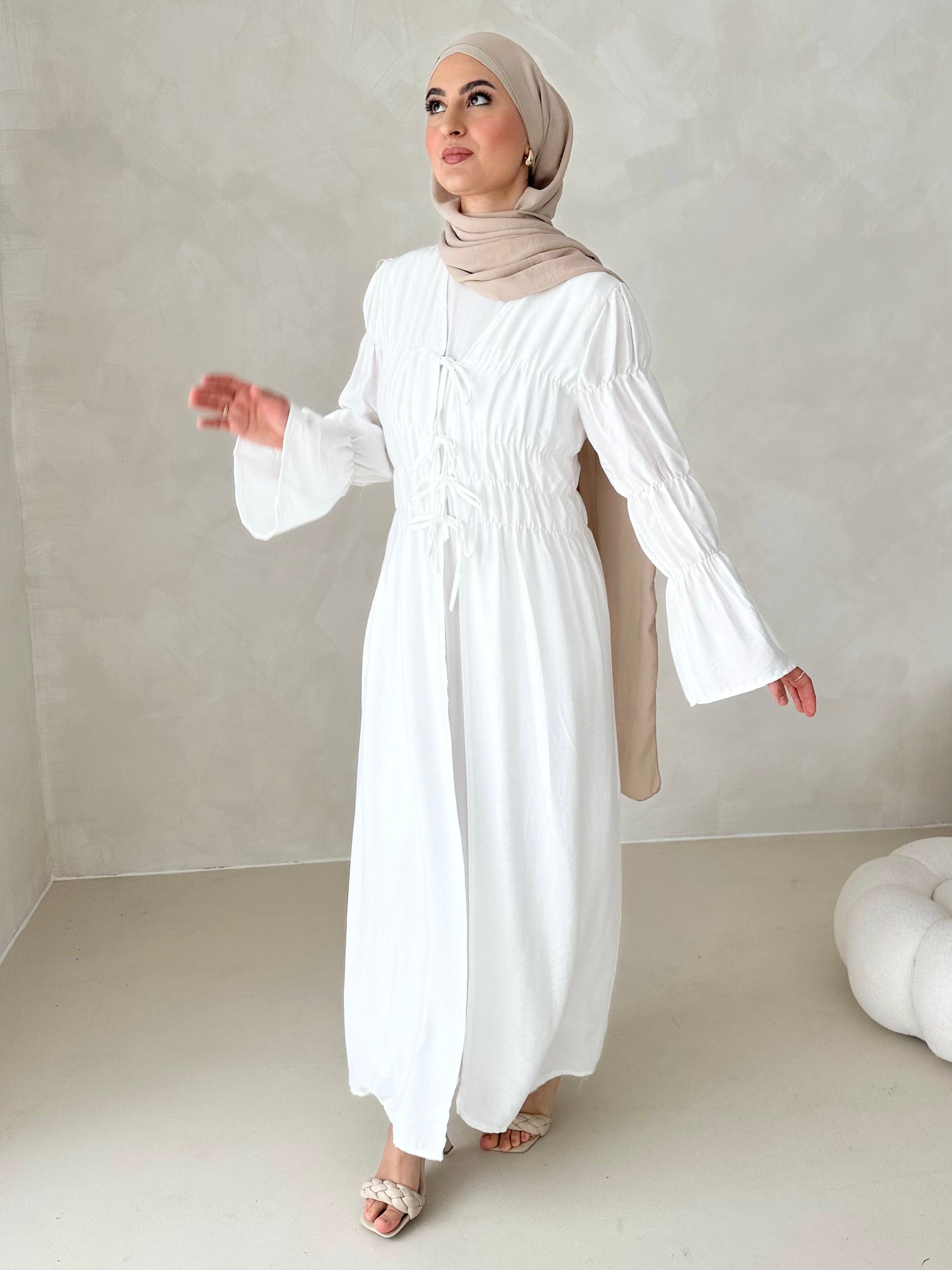 Robe kimono noisette