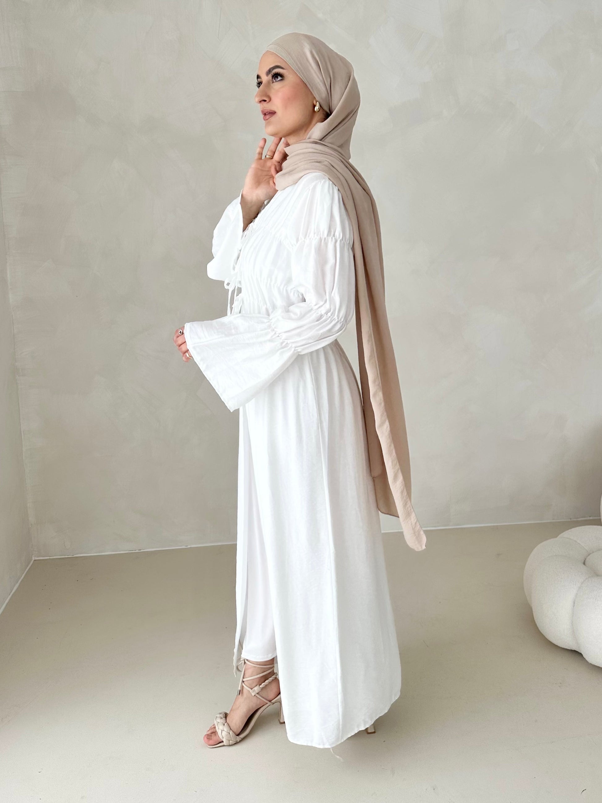 Robe kimono noisette