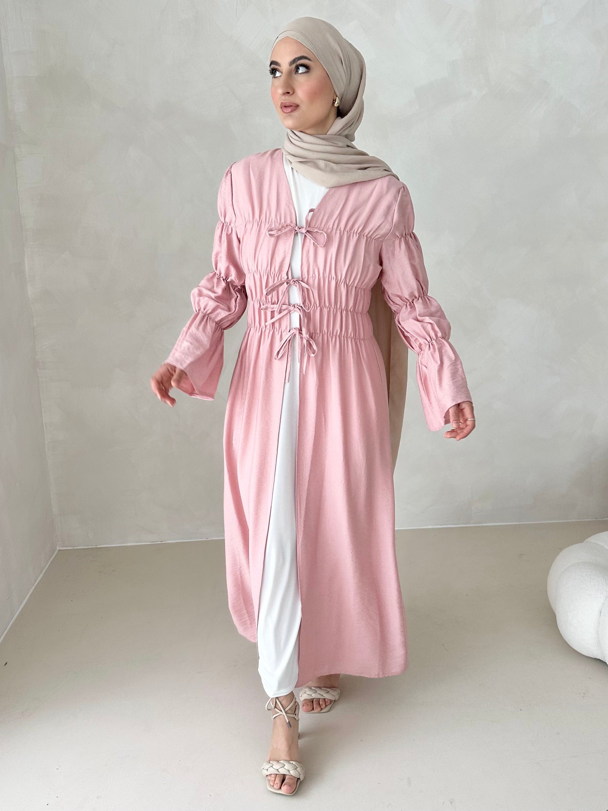 Robe kimono noisette