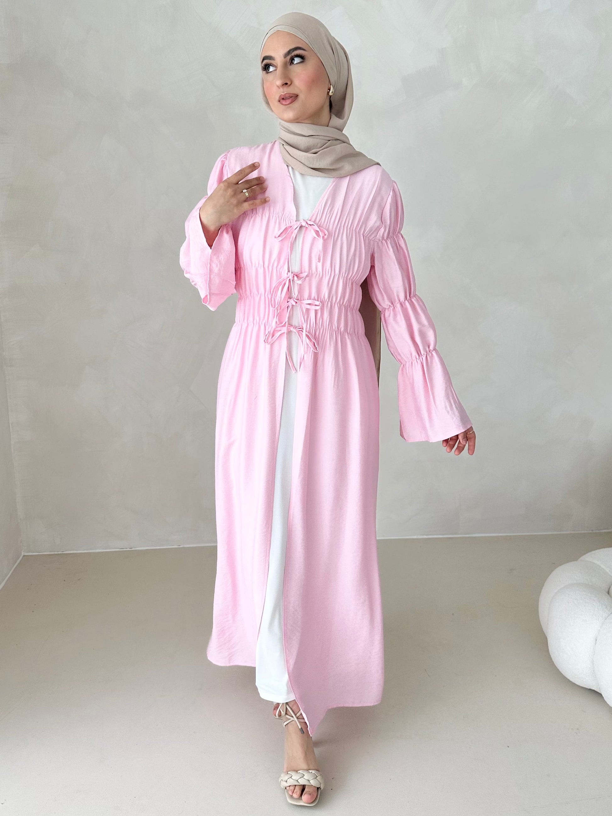 Robe kimono noisette