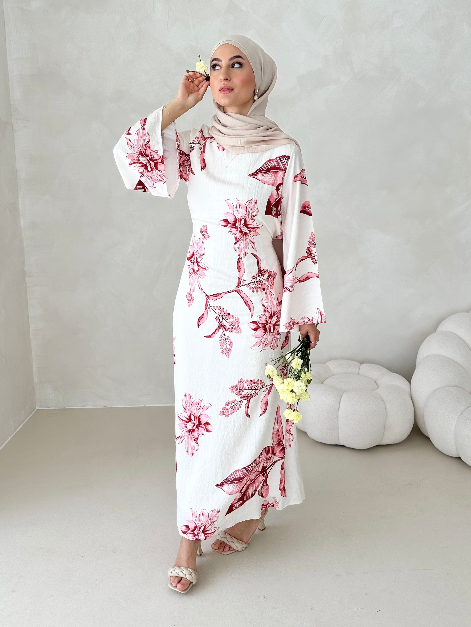 Robe à motif fleuri