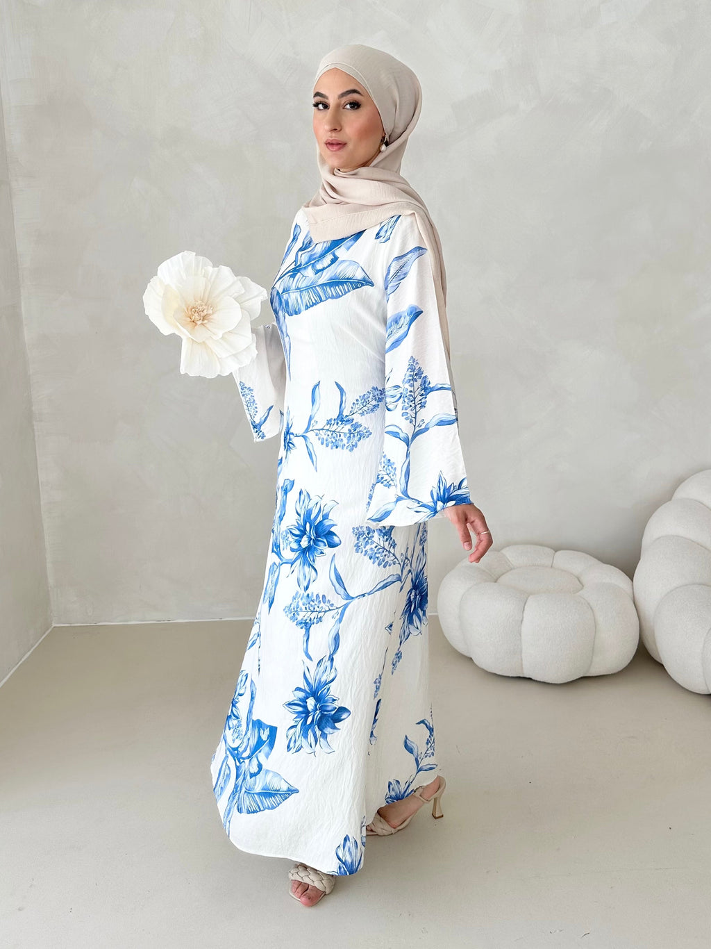 Robe à motif fleuri