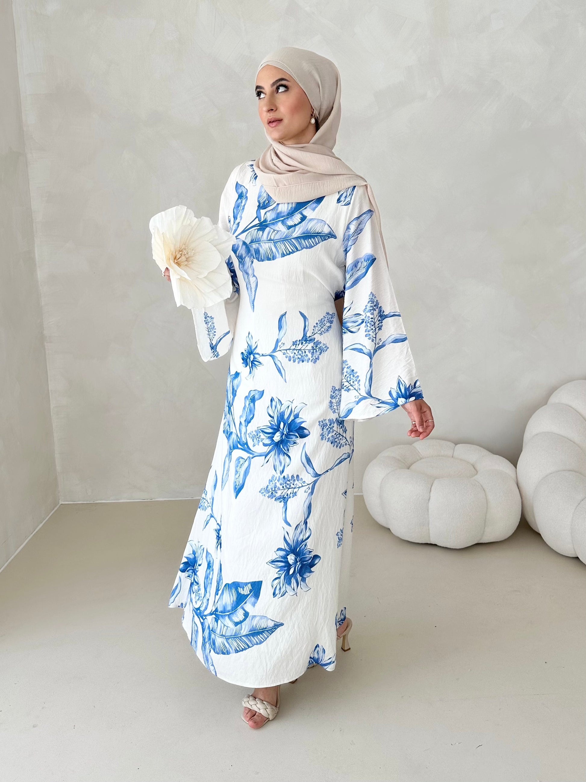 Robe à motif fleuri