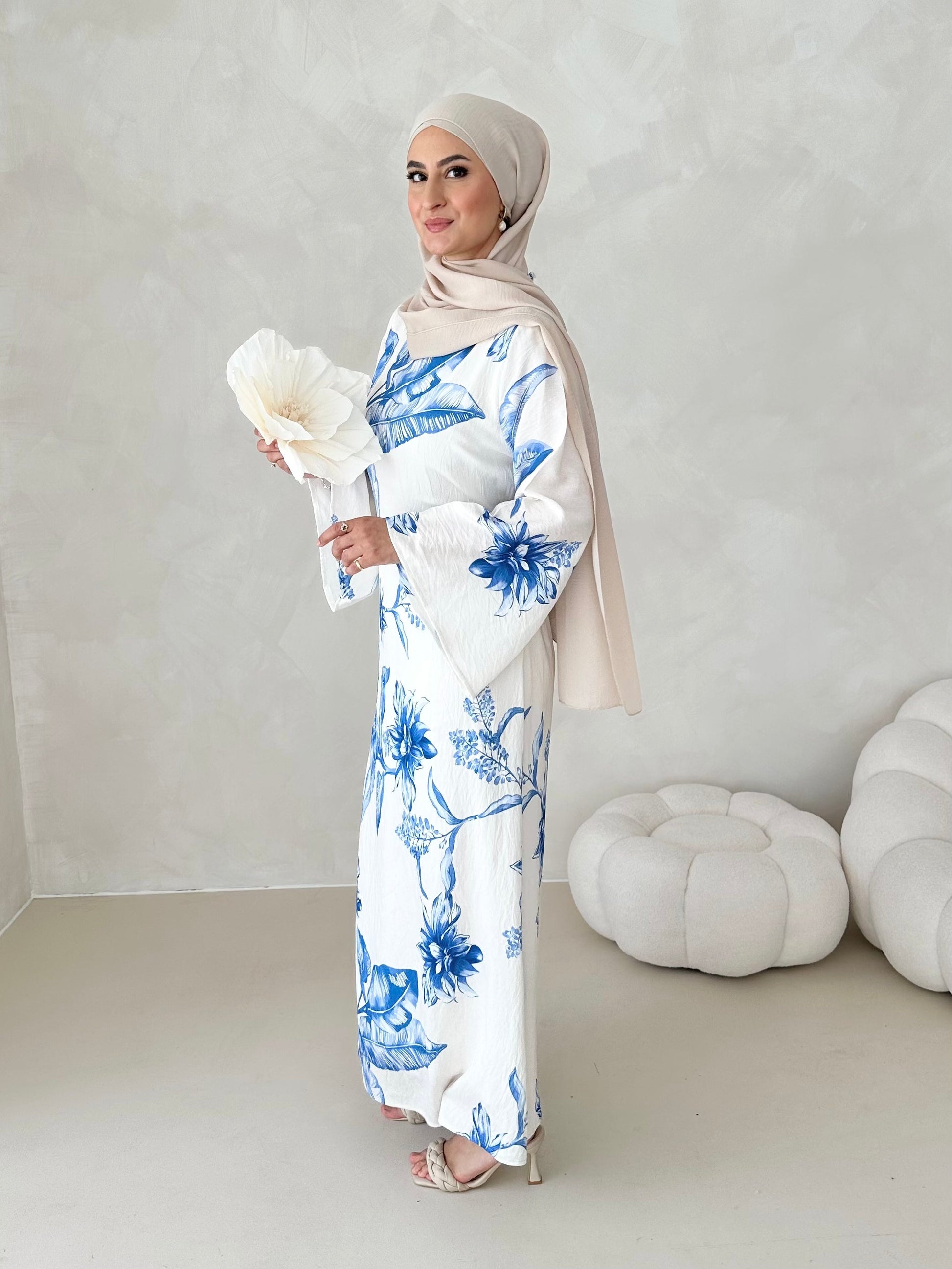 Robe à motif fleuri