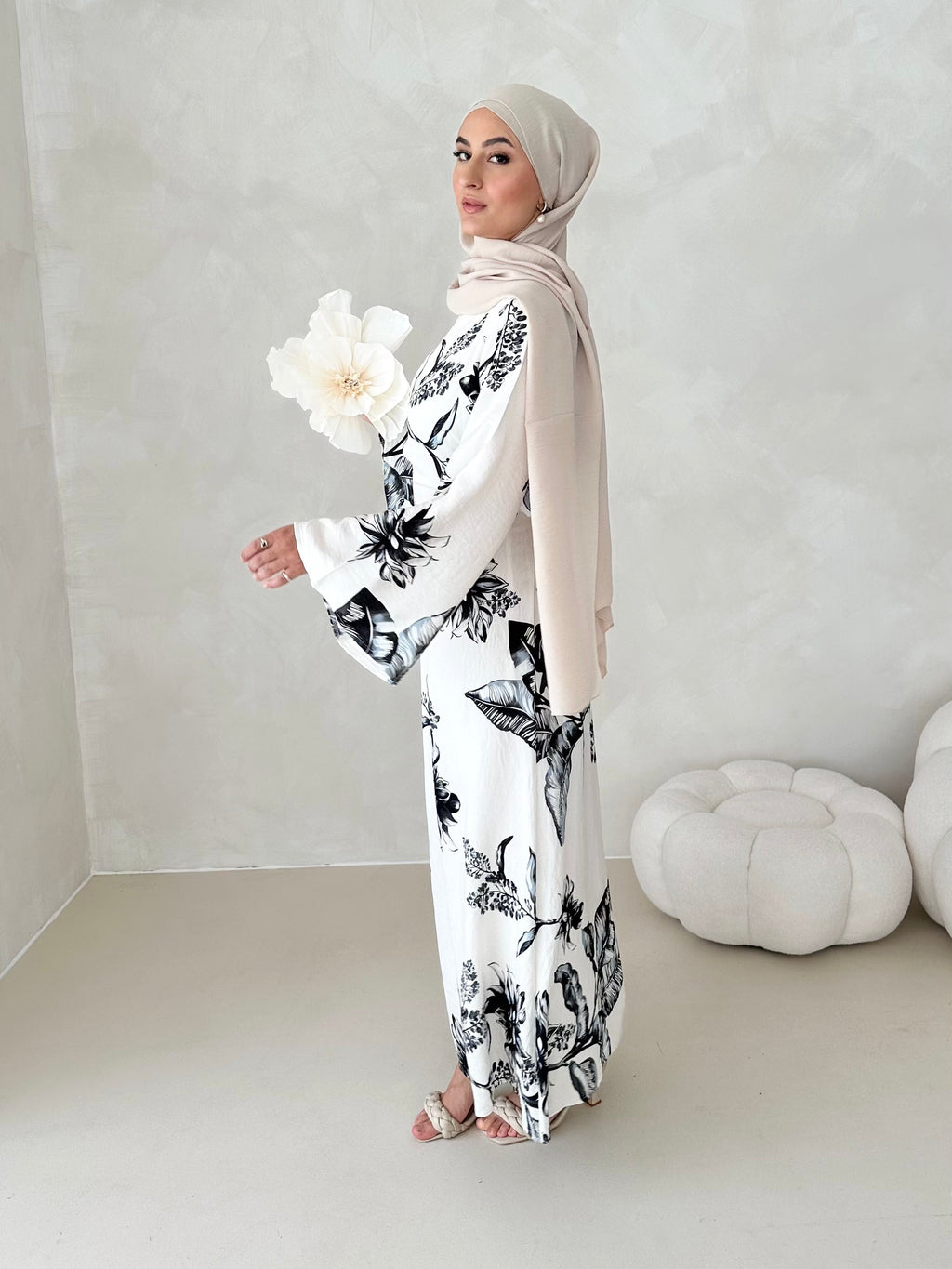 Robe à motif fleuri