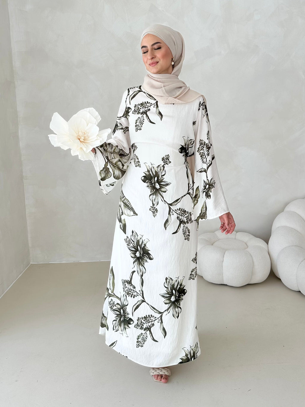 Robe à motif fleuri