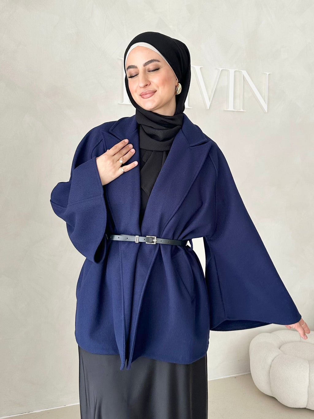 Veste blazer avec ceinture