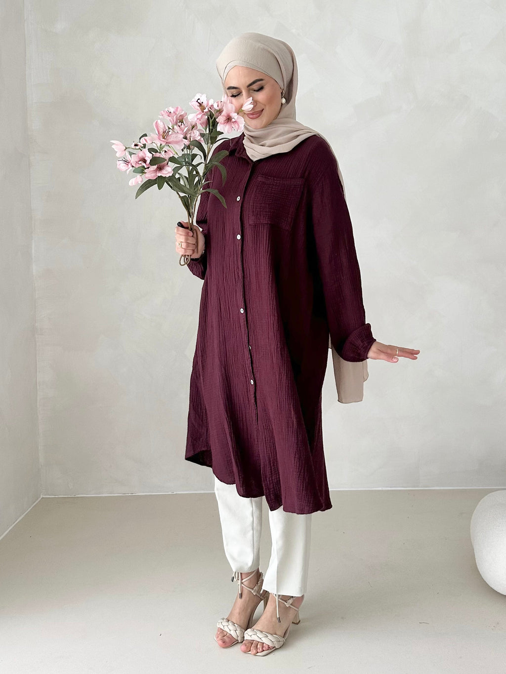 Tunique en mousseline