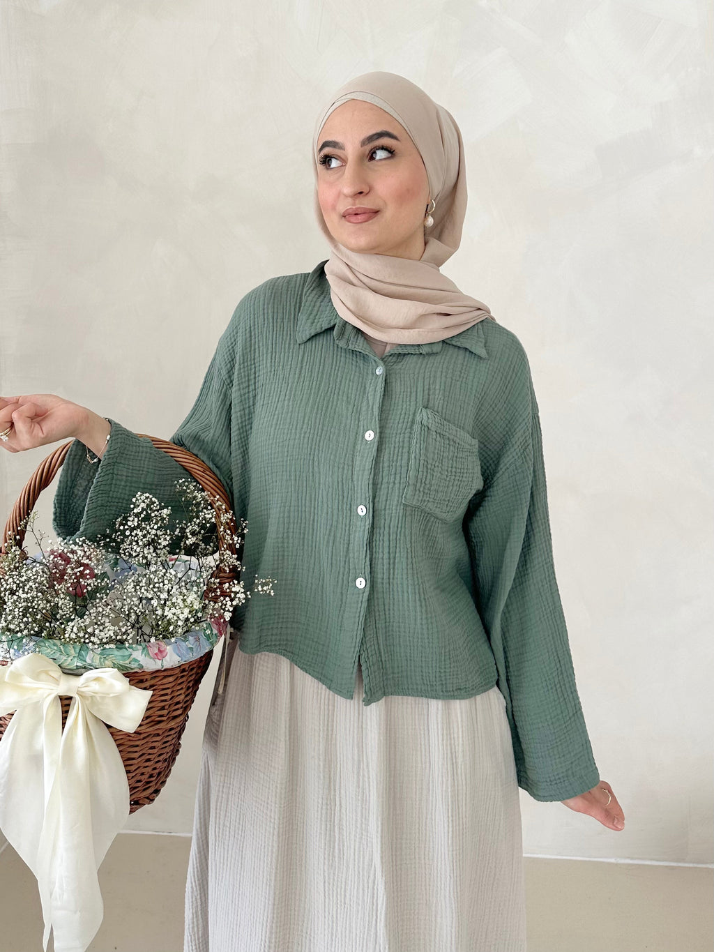 Chemise COURTE en mousseline