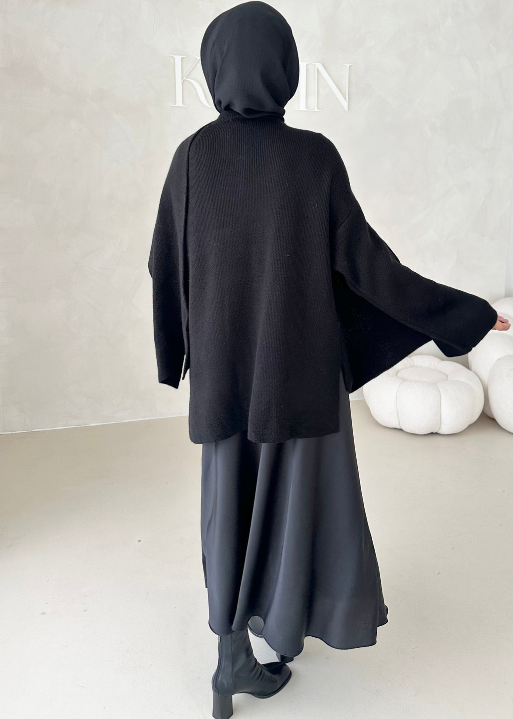 Veste COURTE avec écharpe