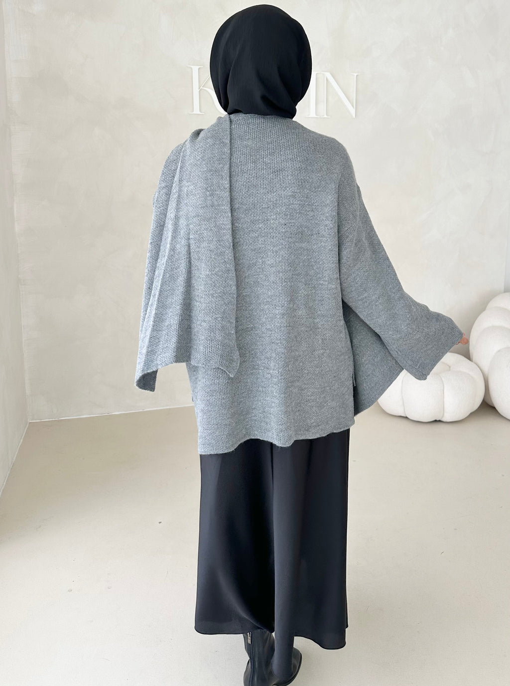 Veste COURTE avec écharpe