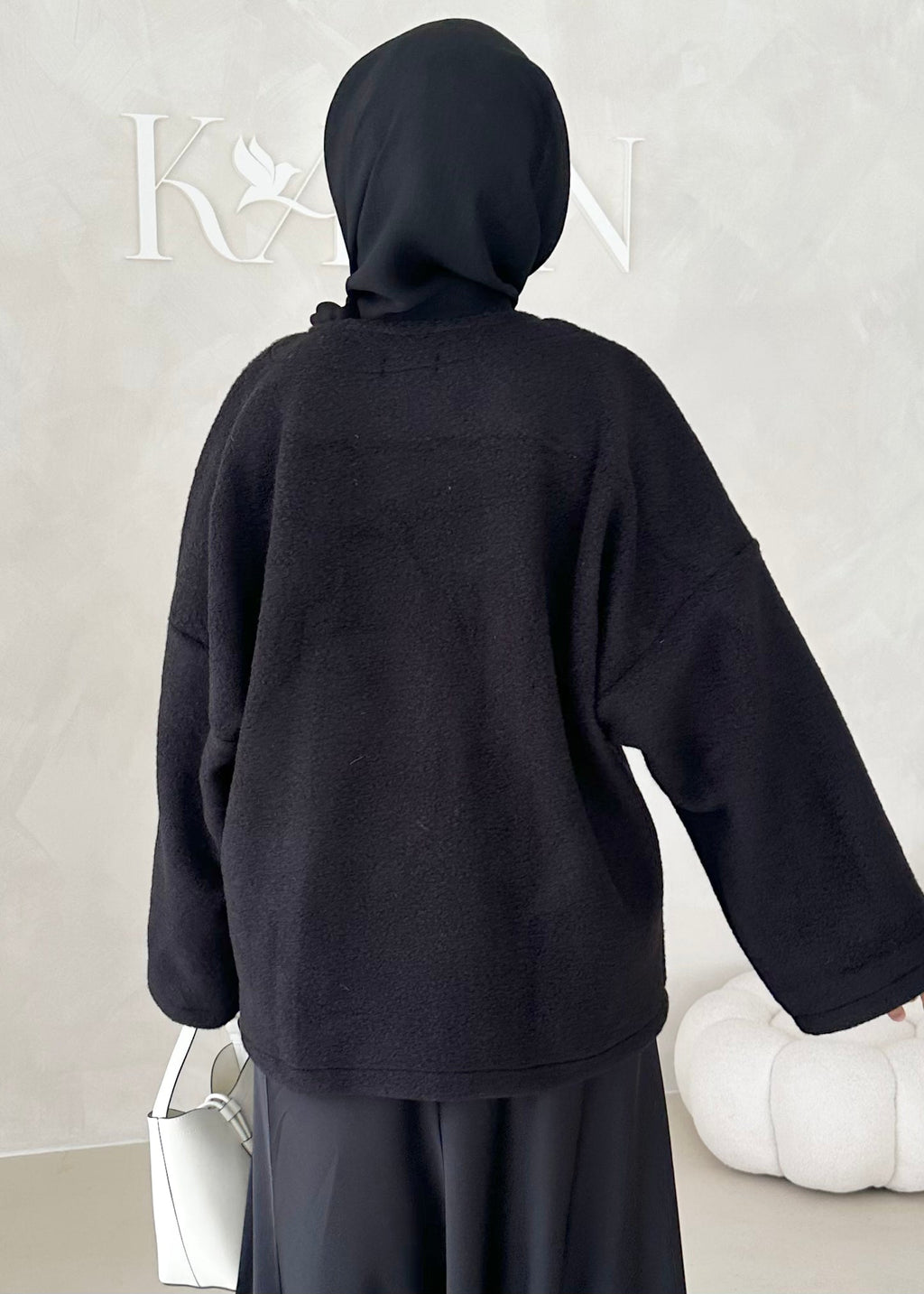 Veste COURTE avec écharpe