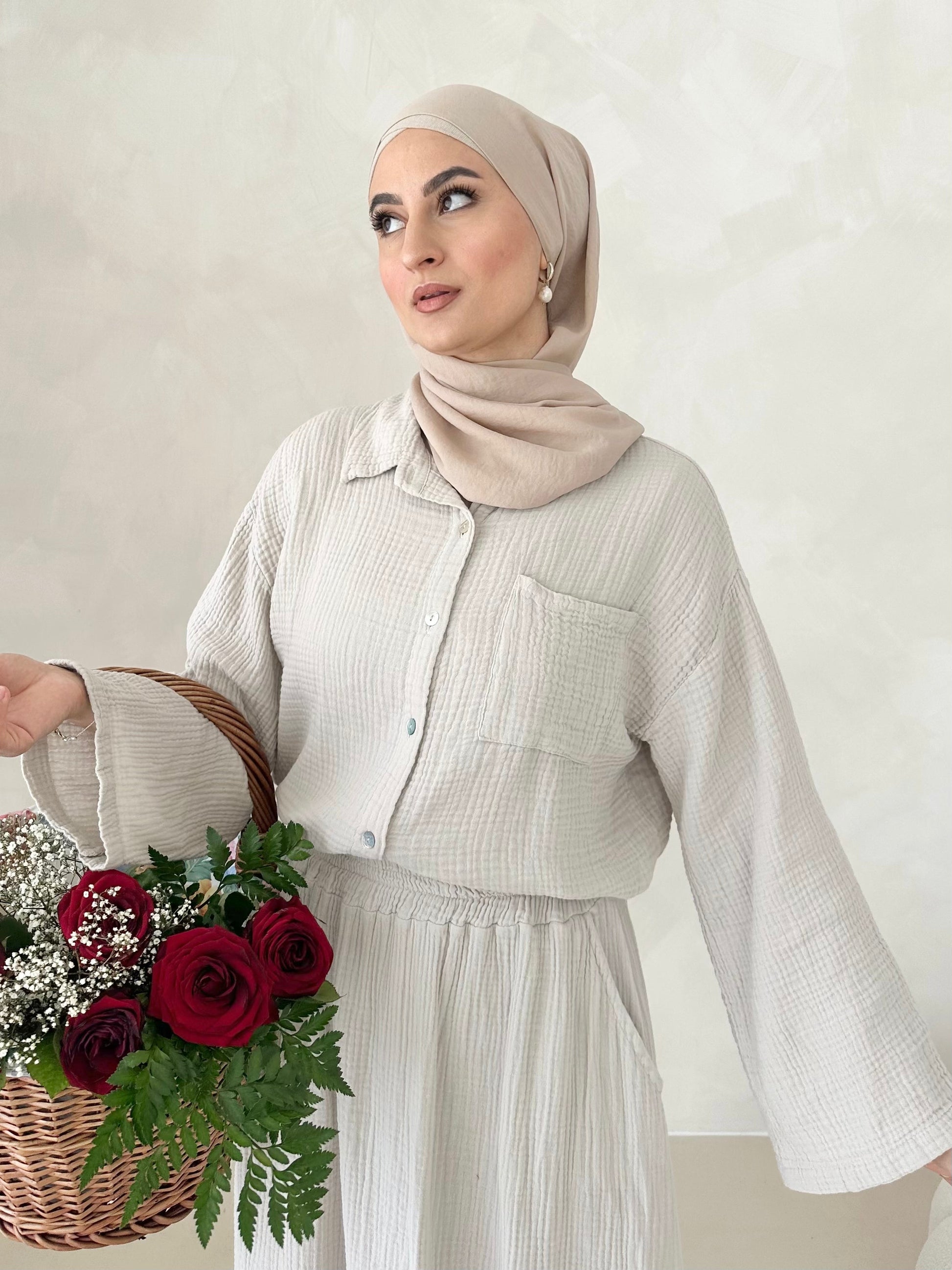 Chemise COURTE en mousseline