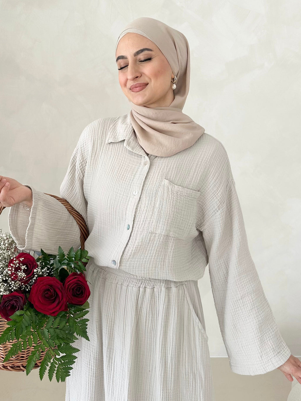 Chemise COURTE en mousseline