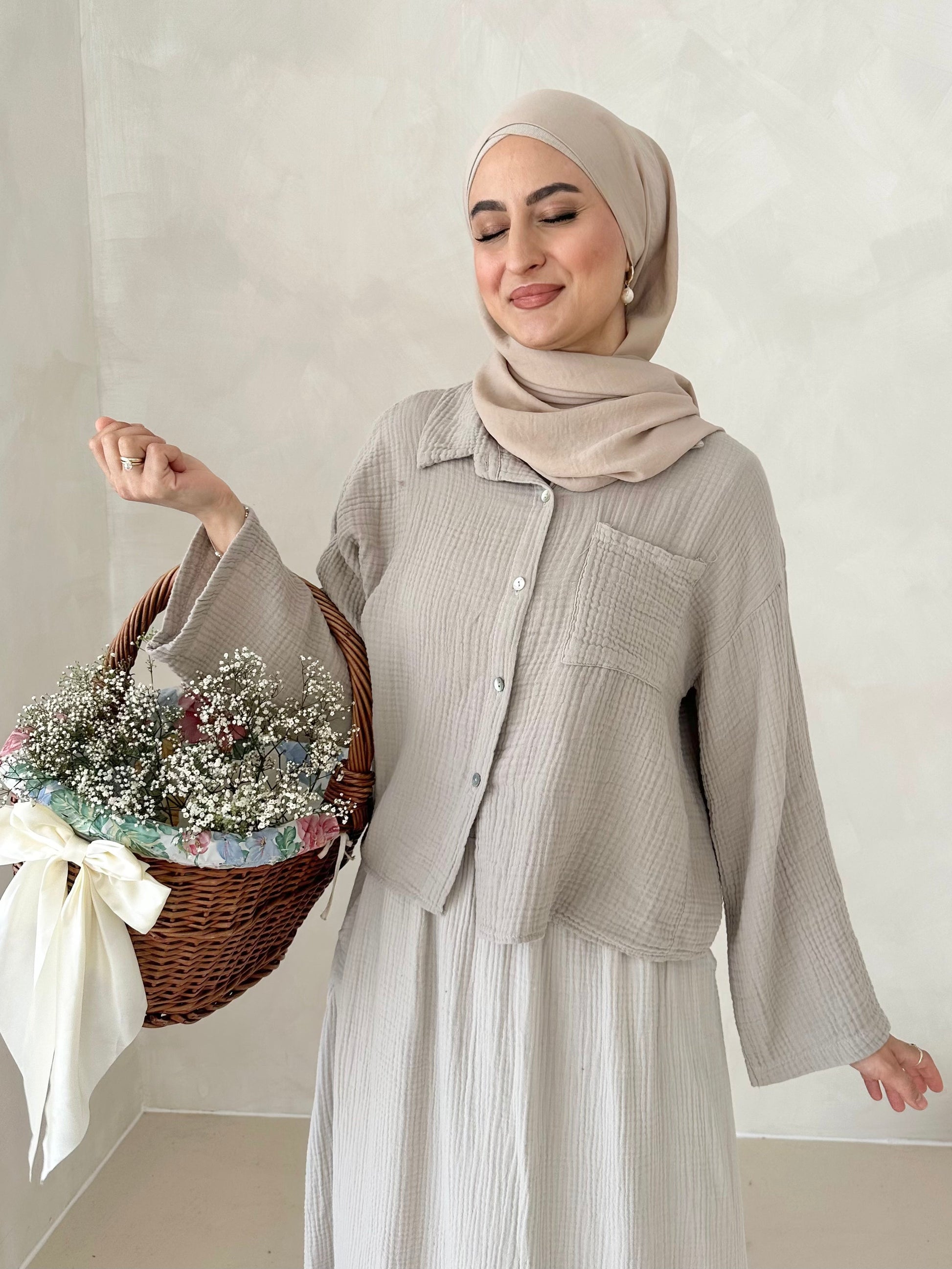 Chemise COURTE en mousseline